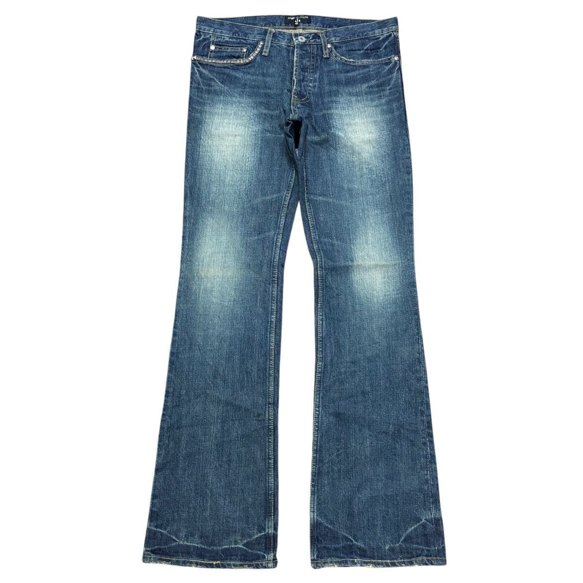Japanese Brand Sergeant Salute + LZG Denim Flare Jeans Studded Hysteric Size US 33 - 2 Thumbnail