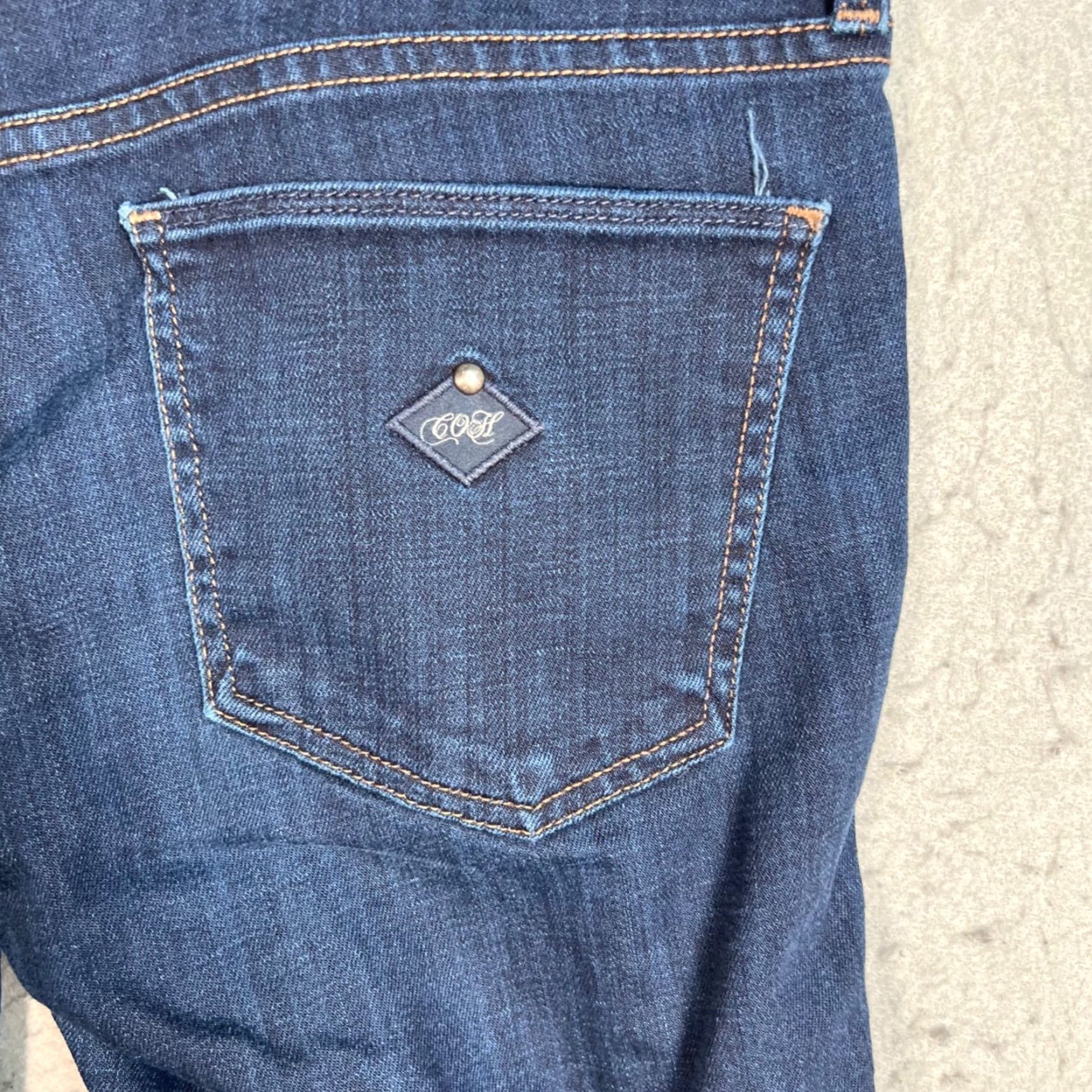 Citizens Of Humanity Citizens of Humanity Jeans Slim Bootcut Dark Wash 30 Women Stretch Denim Inseam 32 Dark Blue Modernist 90s Style Womens Jeans Size 30" / US 8 / IT 44 - 7 Thumbnail