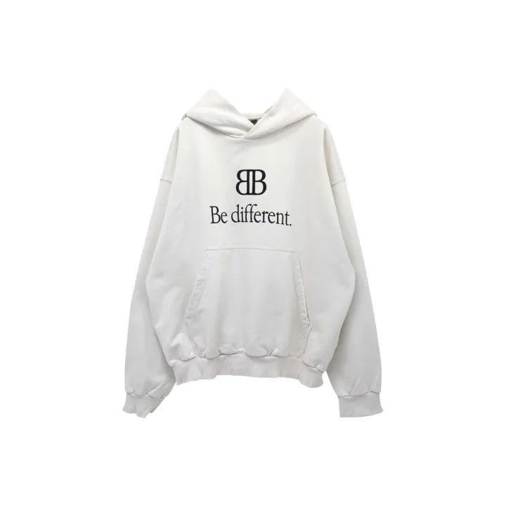 Balenciaga Balenciaga Logo Print Hoodie Unisex White 0079-2507 Size US S / EU 44-46 / 1 - 2 Thumbnail