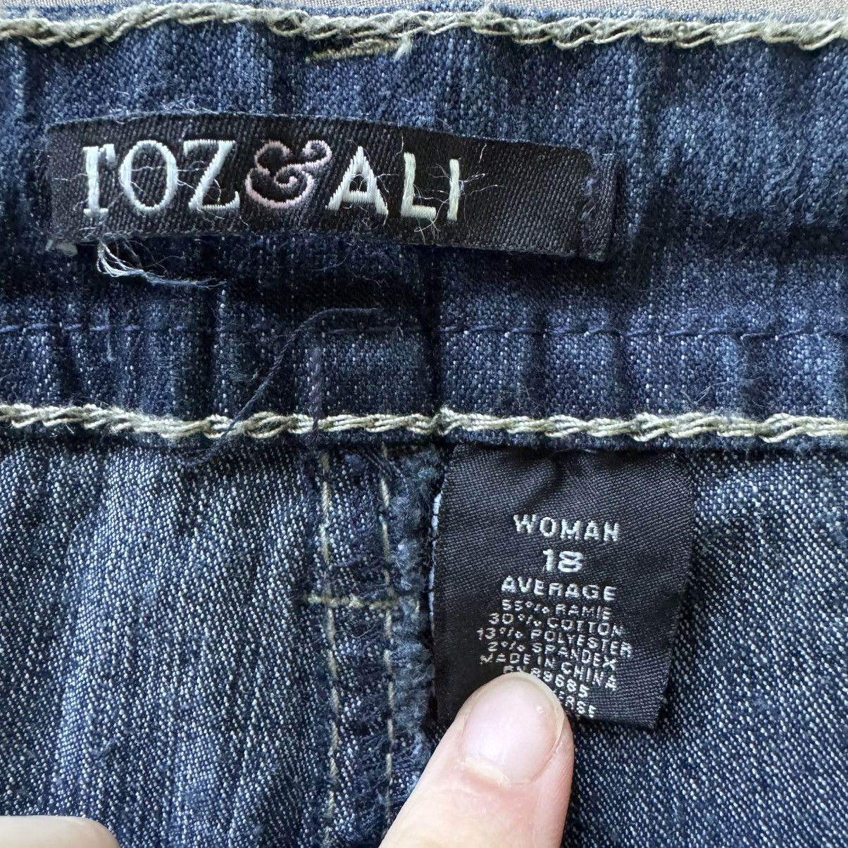 Other Y2K Era Roz & Ali rhinestone embellished bootcut jeans Size 40" / US 18 - 4 Thumbnail