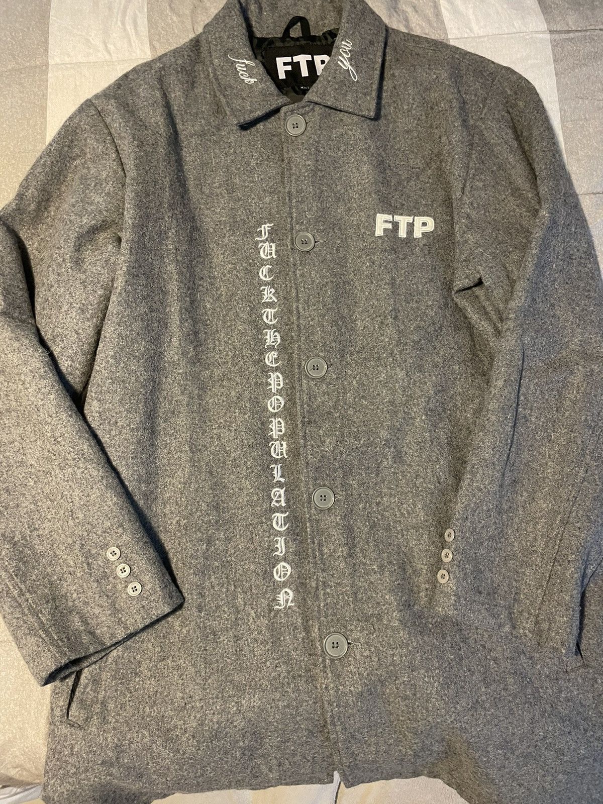 Fuck The Population FTP Trench Coat Size US XXL / EU 58 / 5 - 1 Thumbnail