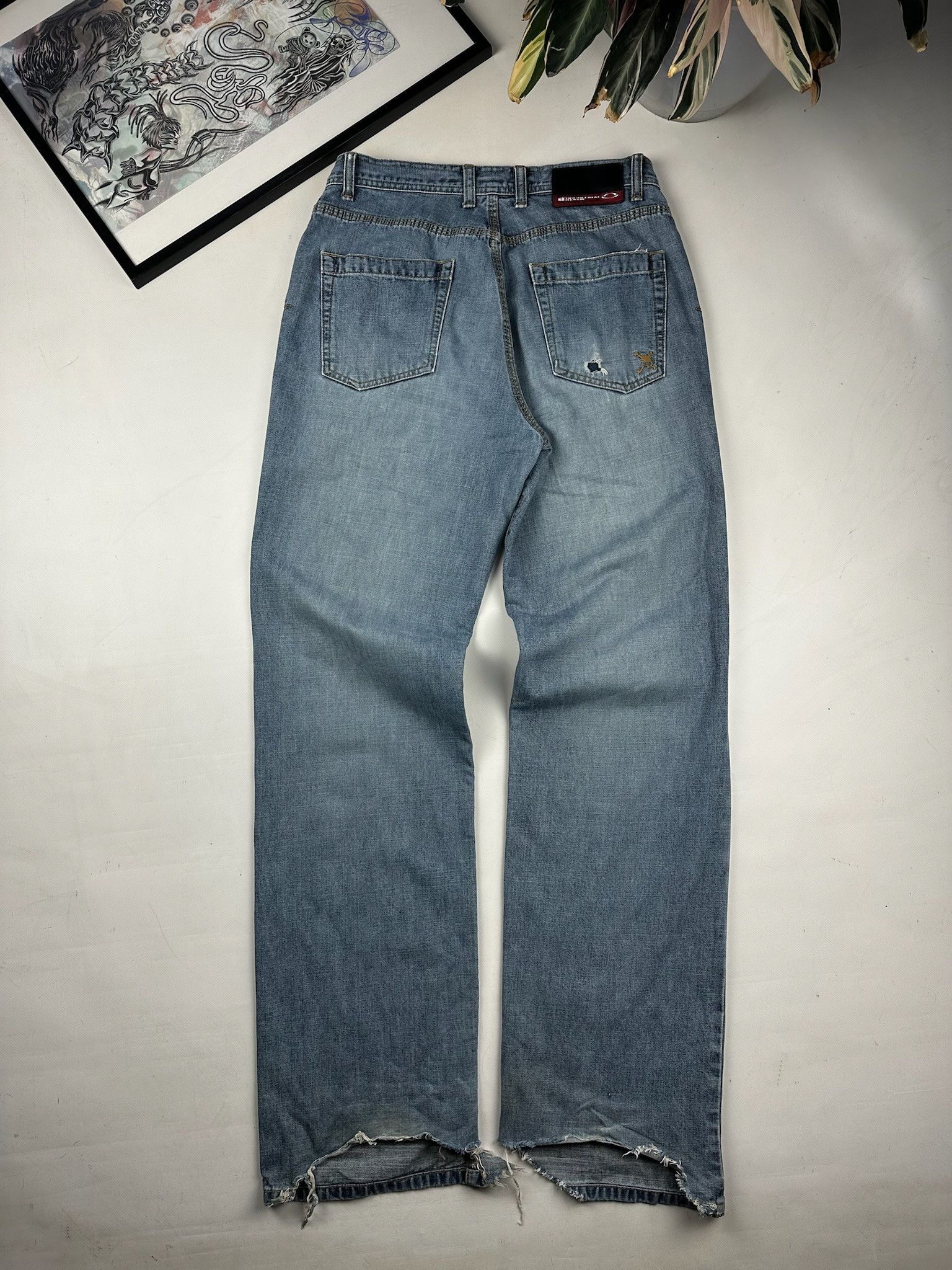 Oakley Vintage Oakley jeans industrial denim distressed Size US 31 - 11 Thumbnail