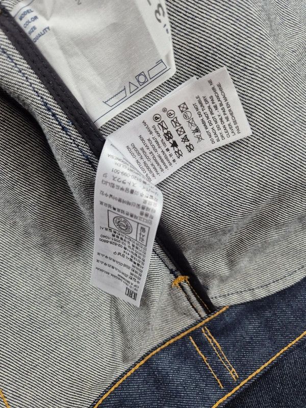 Levi's Levi's Sacai Men's Navy Blue Denim Trucker Jacket Size M Size US M / EU 48-50 / 2 - 11 Thumbnail