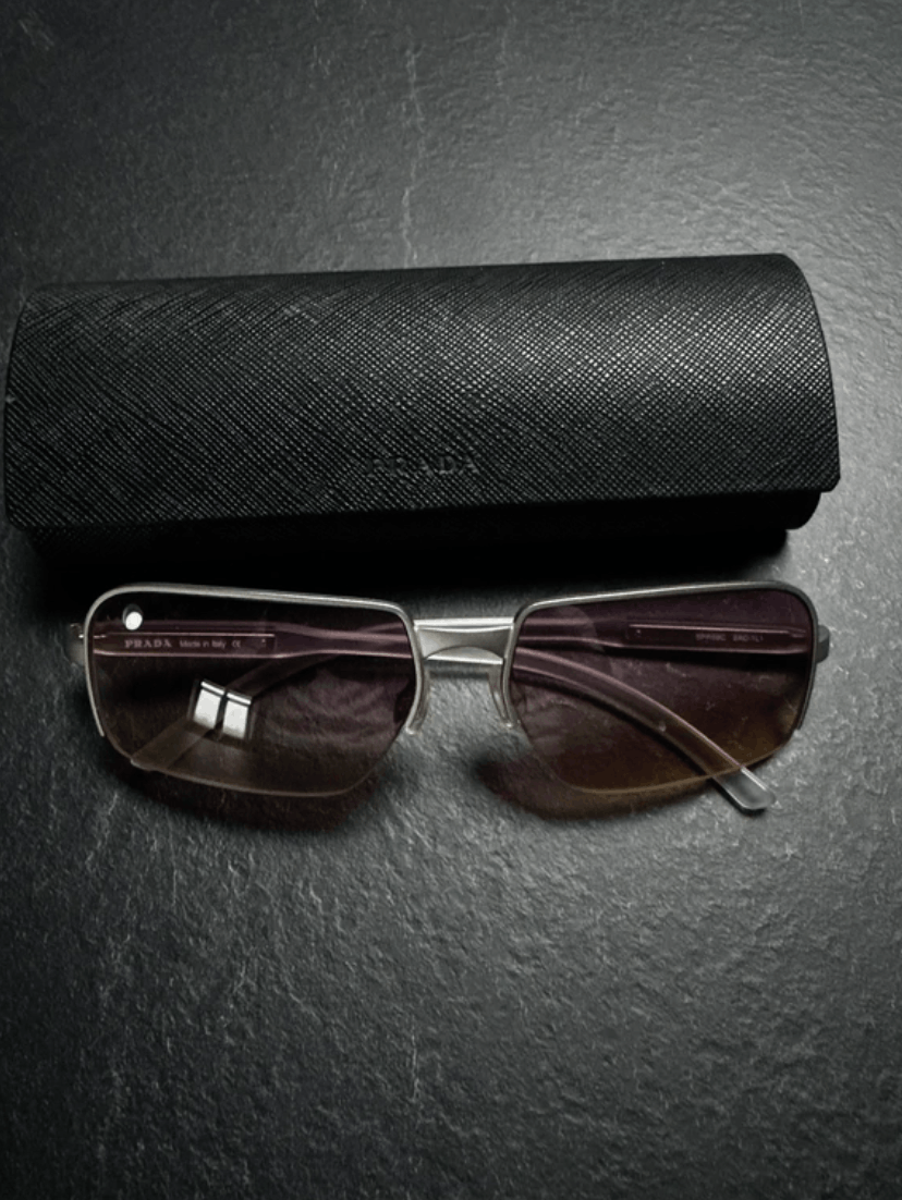 Prada PRADA Sunglasses SPR Sport Symbol Wrap Shield Mask RI875 Size ONE SIZE - 1 Thumbnail