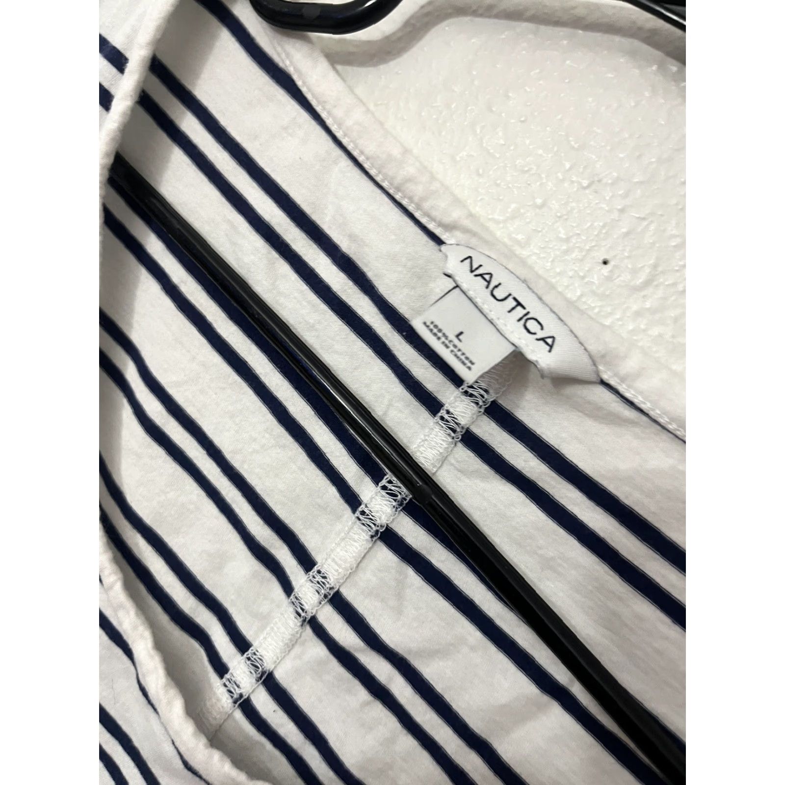Nautica Nautica Shirt Woman L White Striped Boat Neck T-Shirt Casual Size L / US 10 / IT 46 - 2 Thumbnail