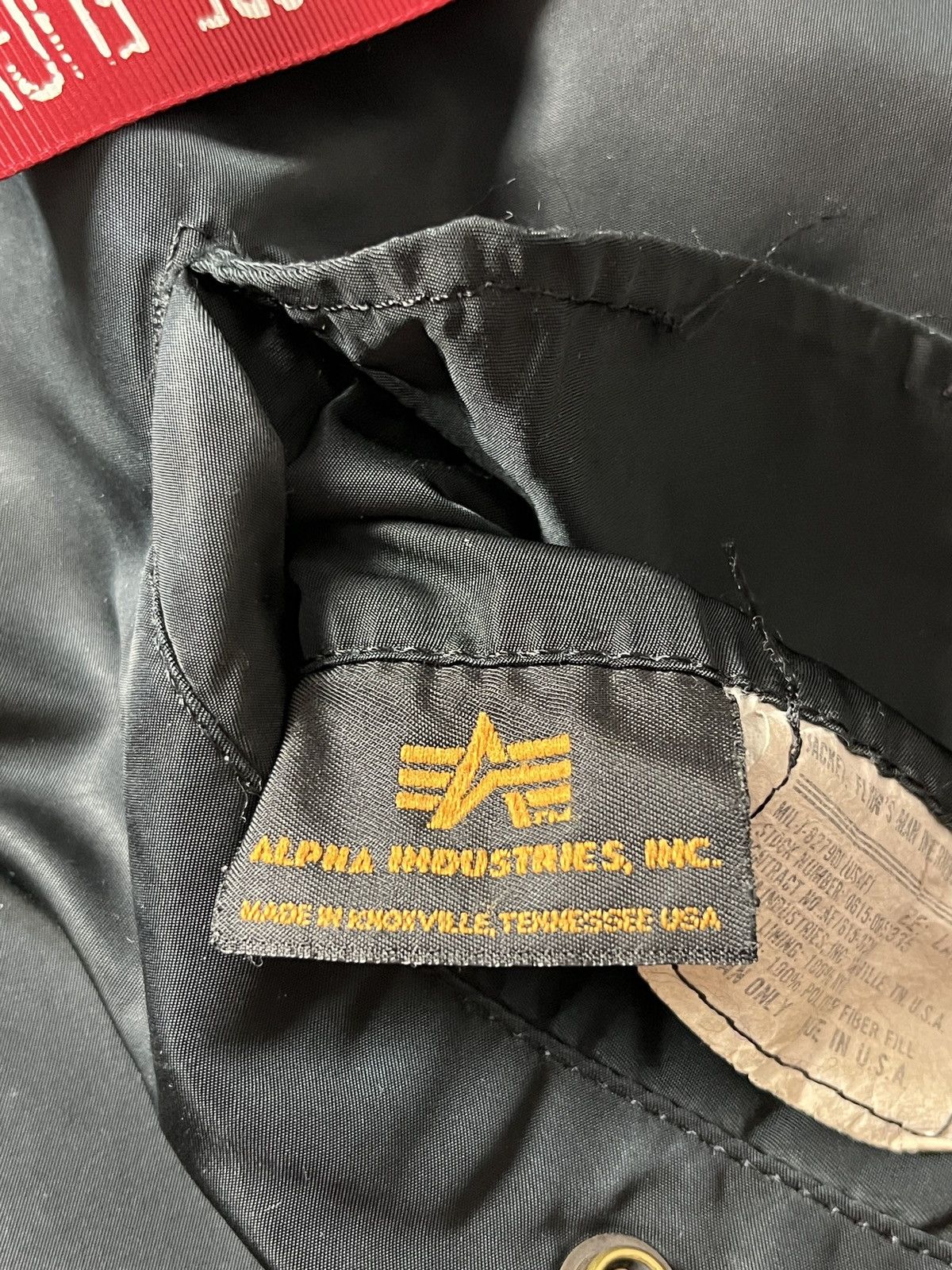 Alpha Industries Vintage Alpha Industries U.S Air Force Bomber Jacket MA-1 Size US L / EU 52-54 / 3 - 13 Thumbnail