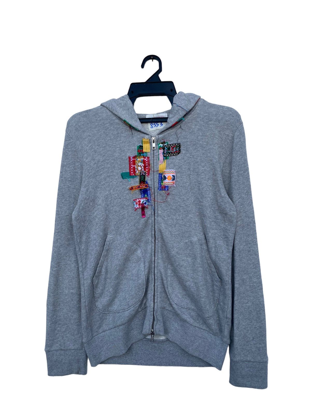 Issey Miyake KusKus Issey Miyake Patchwork Style Hoodie Size M / US 6-8 / IT 42-44 - 1 Thumbnail