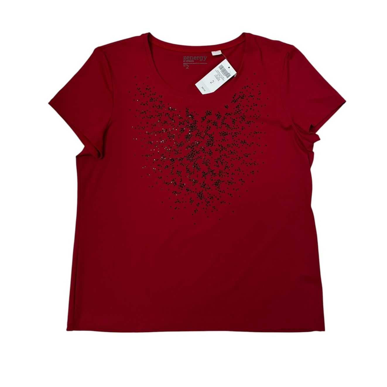 Chicos Zenergy Chico’s Tech Chamile embellished top NWT Size M / US 6-8 / IT 42-44 - 2 Thumbnail