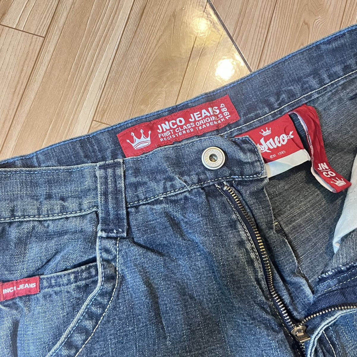 JNCO VTG JNCO Crown Carpenter Jorts Size US 30 / EU 46 - 5 Thumbnail