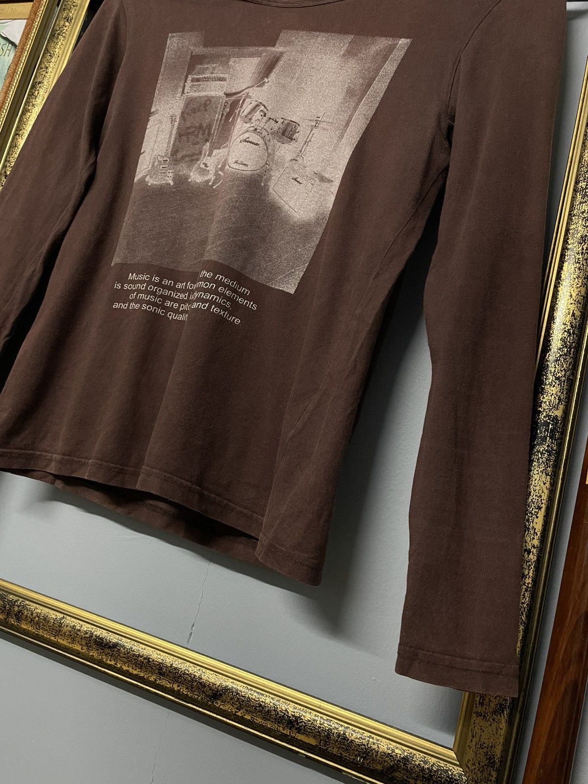 Michel Klein Vintage 1990s Japan Michel Klein ‘Music Is Art’ Longsleeve Size US S / EU 44-46 / 1 - 5 Thumbnail