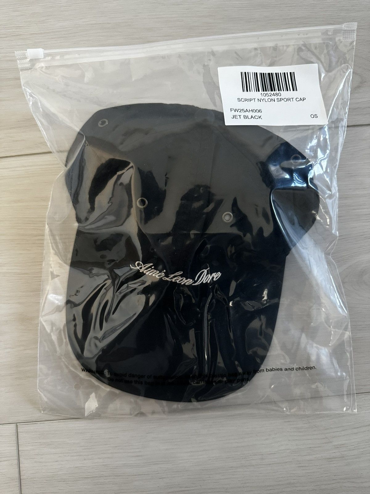 Aime Leon Dore NEW AIME LEON DORE Embroidered Script Sport Hat cap black Size ONE SIZE - 12 Thumbnail