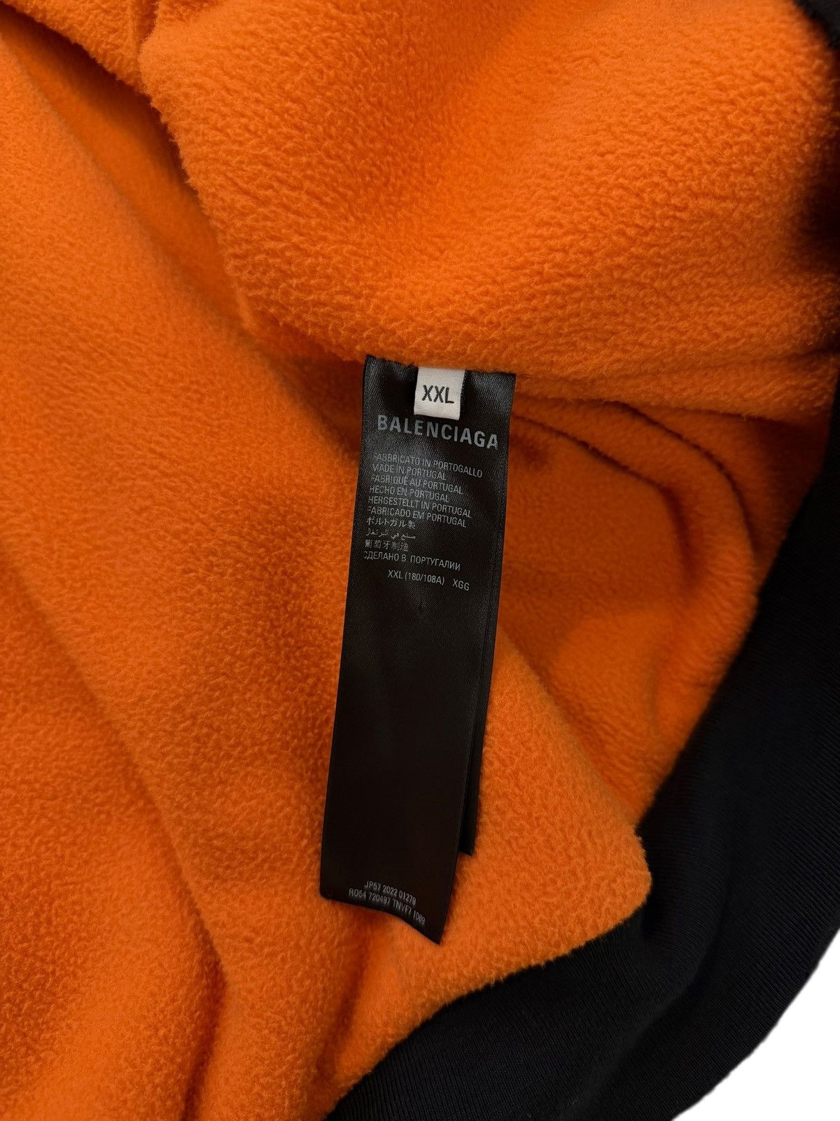 Balenciaga Heavy Cotton Fleece Hooded Bomber Jacket Zip Size US XXL / EU 58 / 5 - 8 Thumbnail