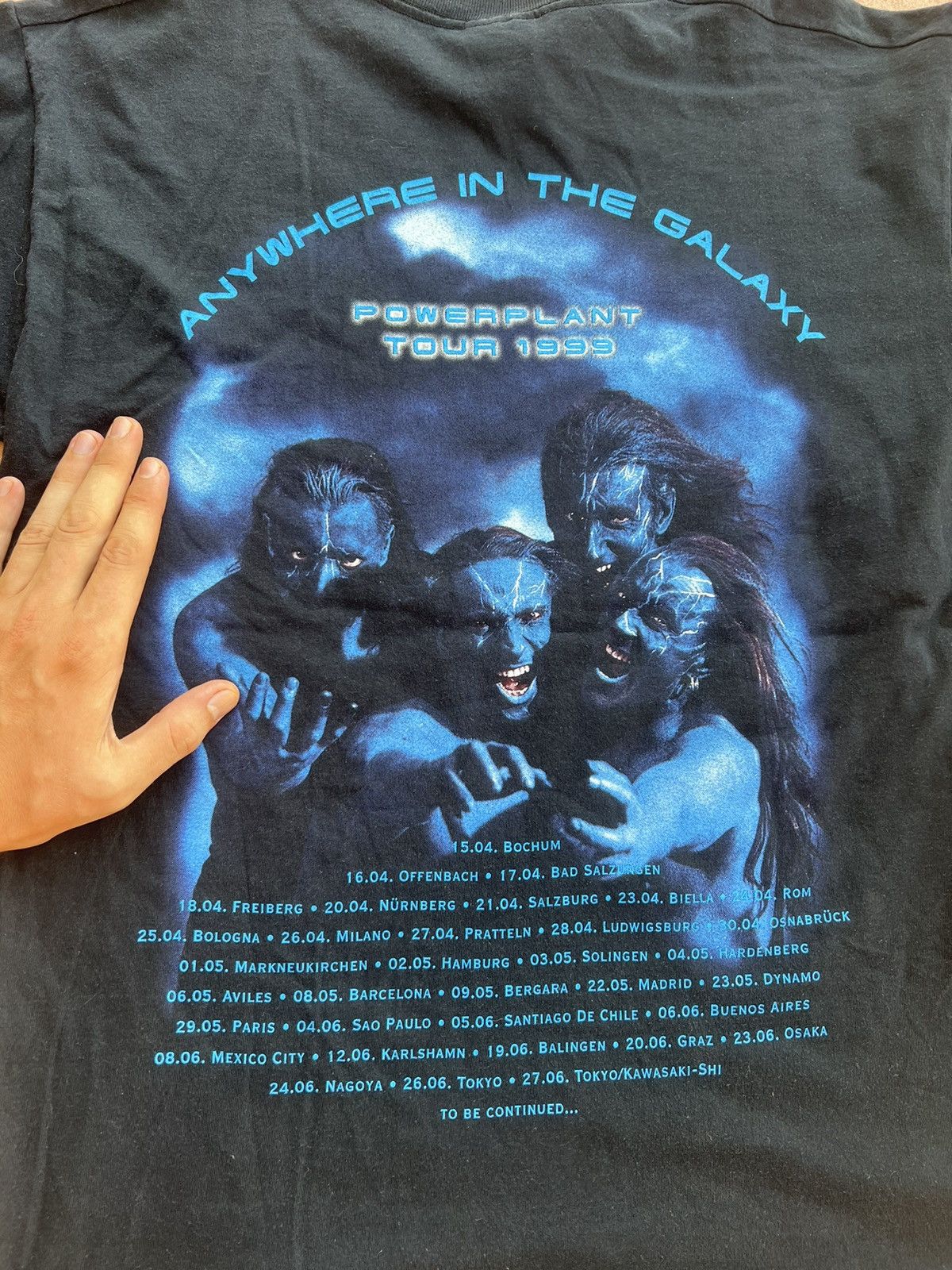 Band Tees × Vintage Vintage 90's Gammaray 1999 T-Shirt Tour Concert Size US L / EU 52-54 / 3 - 9 Thumbnail