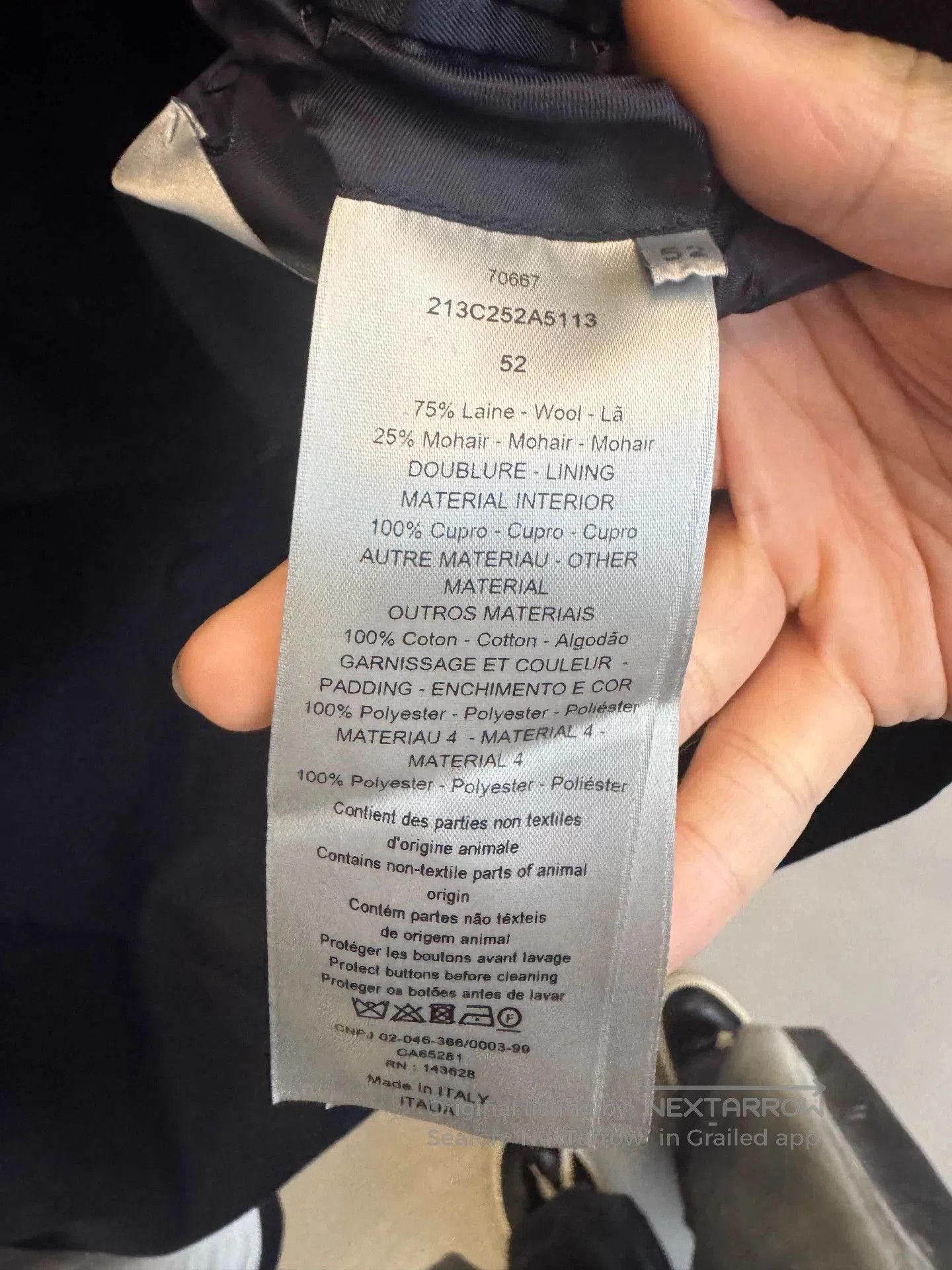 Dior Blue and White Color Block Light Jacket. Size US M / EU 48-50 / 2 - 4 Thumbnail