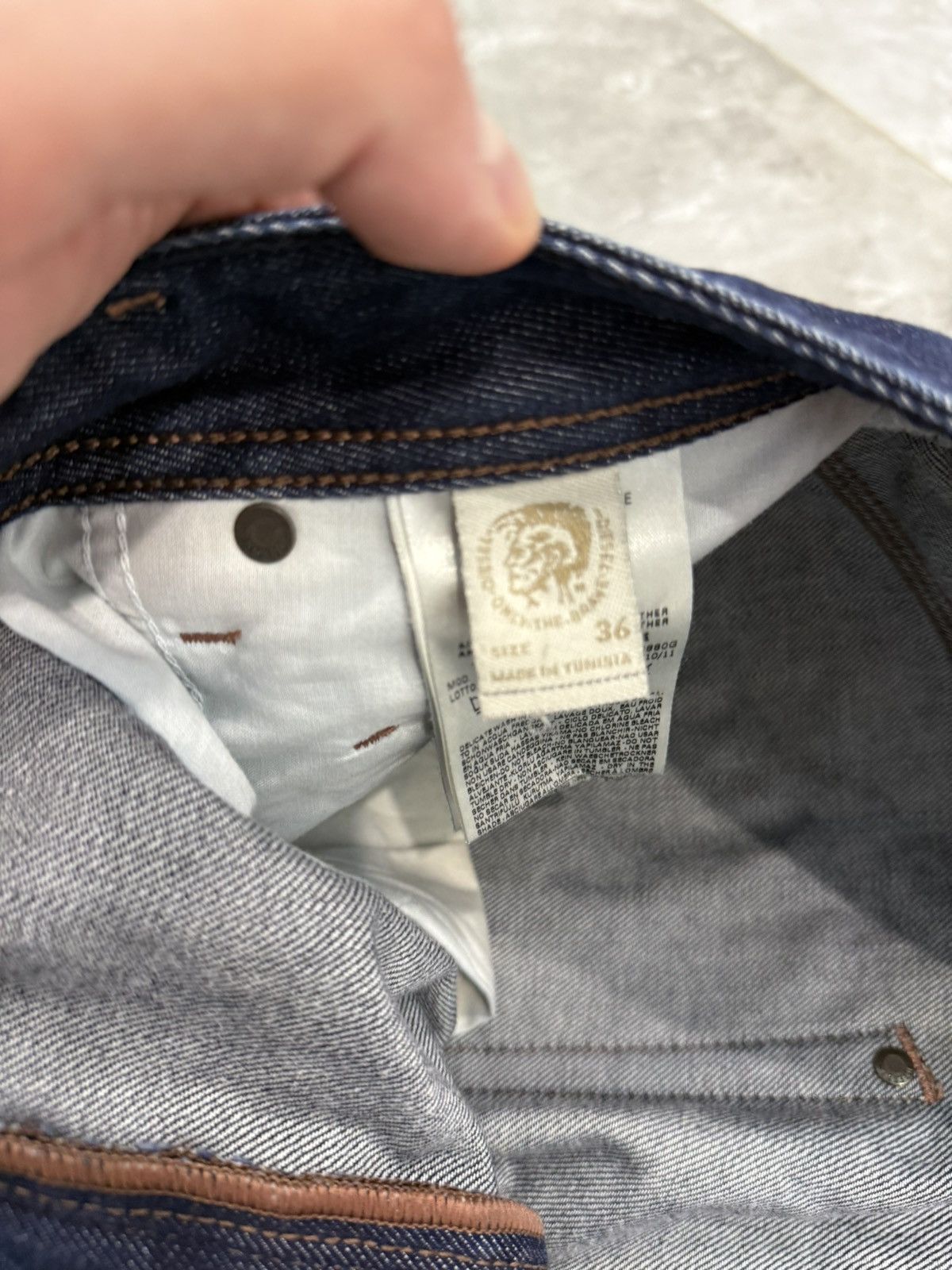 Diesel Vintage Diesel Industry Denim Jeans W36 L34 Y2K streetwear Size US 36 / EU 52 - 7 Thumbnail
