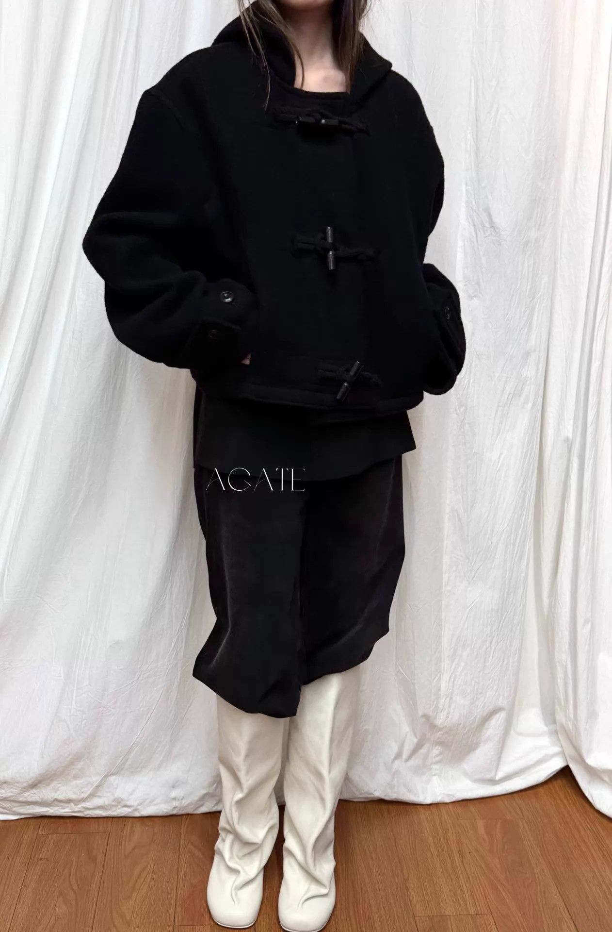 Lemaire Lemaire Horn Button Hooded Short Jacket FR36 Size XS / US 0-2 / IT 36-38 - 1 Thumbnail
