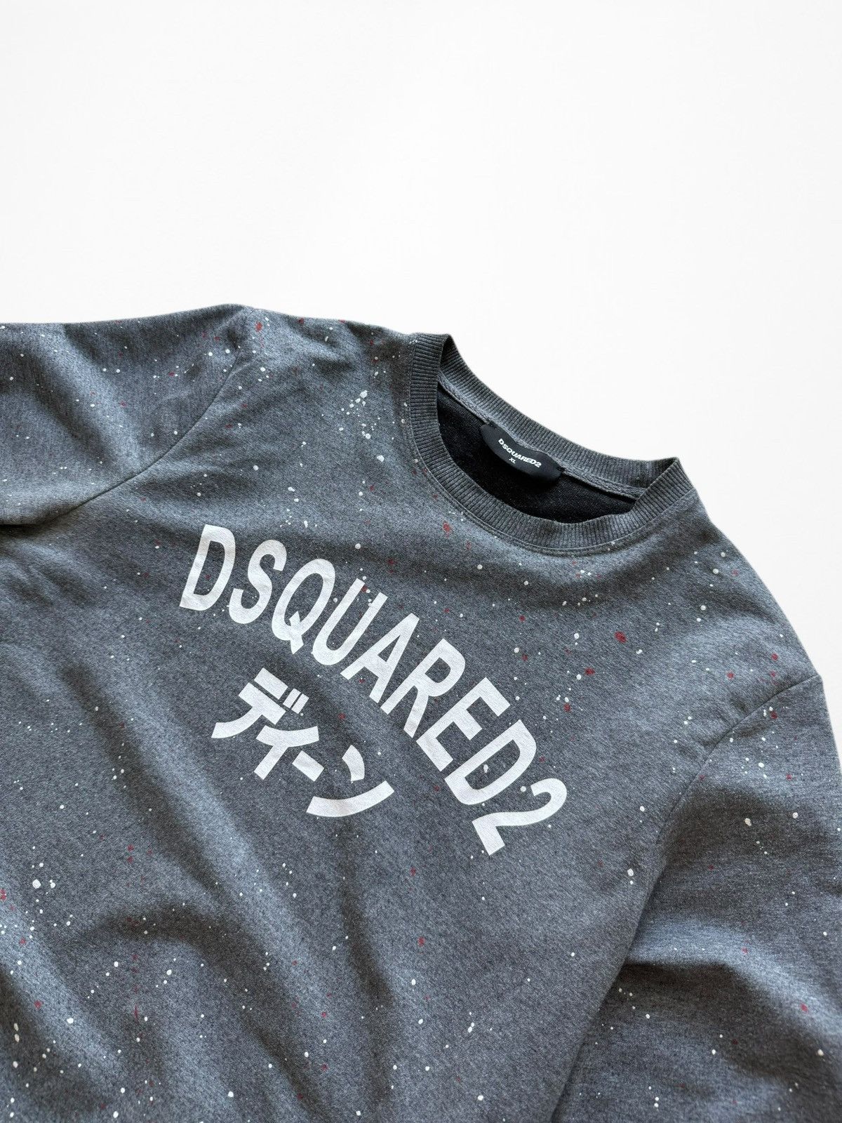 Dsquared2 Dsquared2 Japan vintage painted sweatshirt Size US XL / EU 56 / 4 - 3 Thumbnail