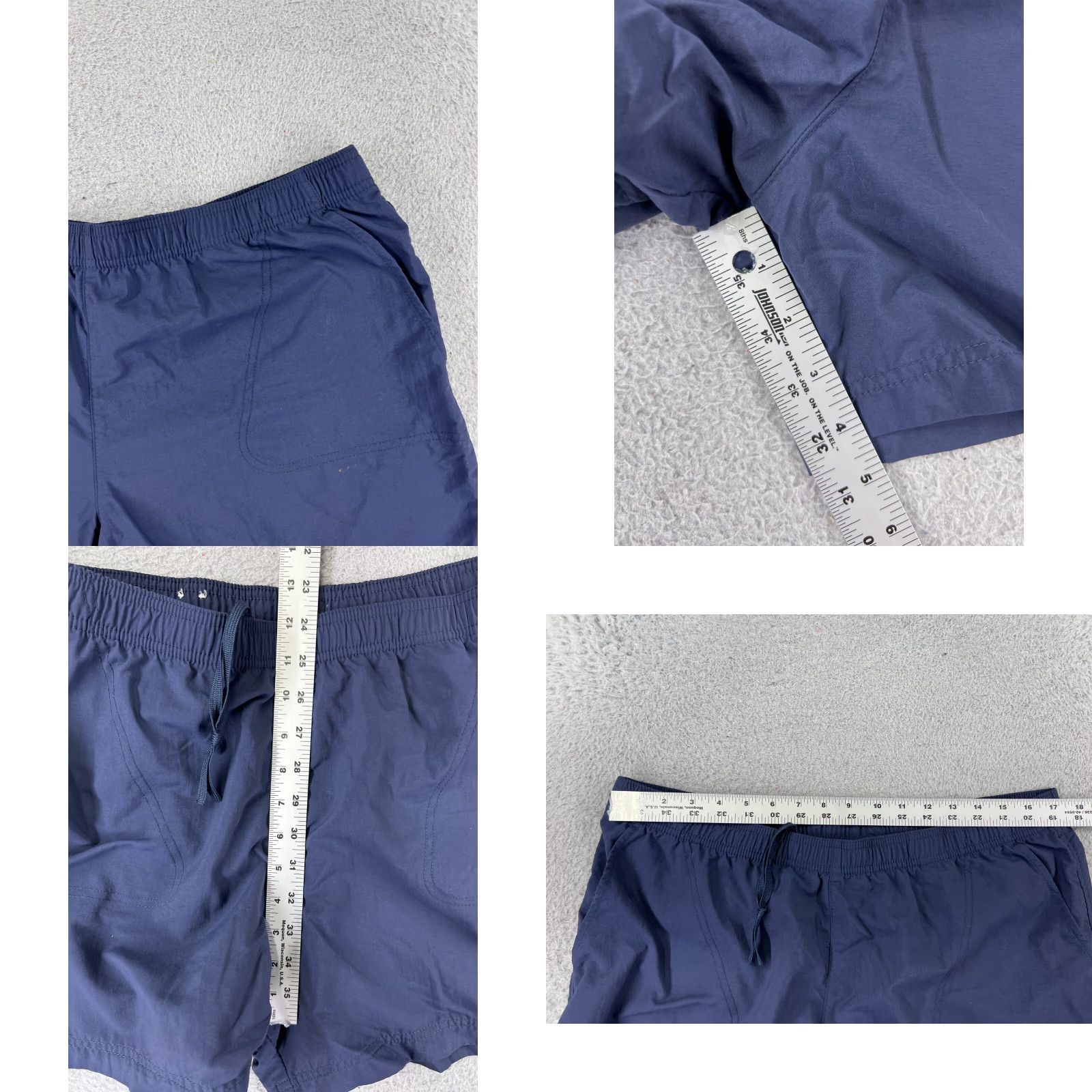 Vintage Columbia Shorts XL Blue Nylon Hiking Camping Fishing Women Size 40" / US 18 - 8 Thumbnail