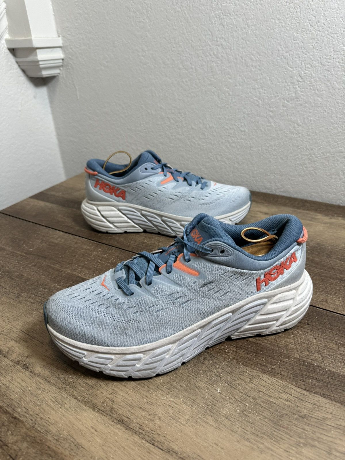 Hoka Hoka One One Gaviota 4 Blue Fog Womens Size 11 D Mens 9.5 Size US 11 / IT 41 - 2 Thumbnail