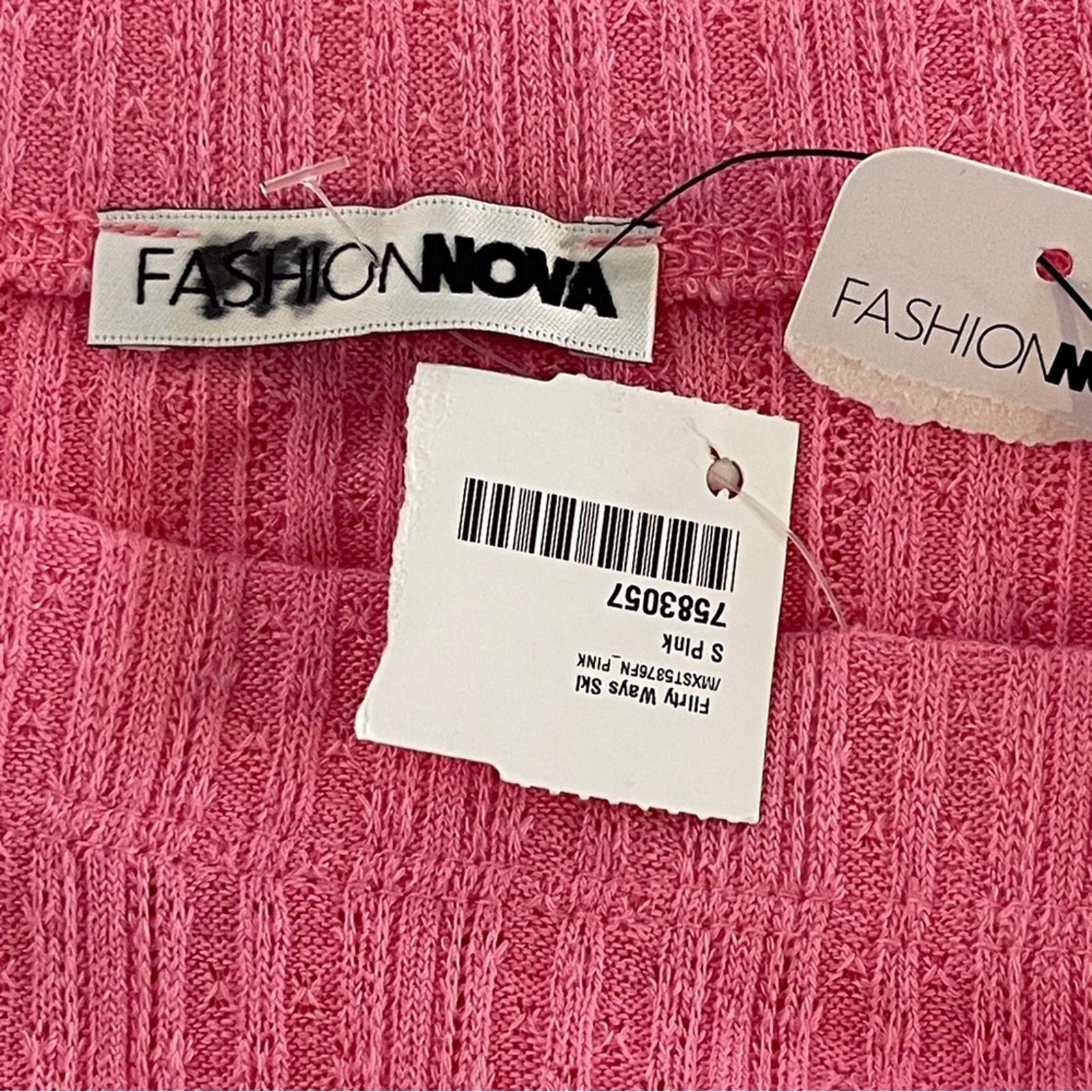 Fashion Nova Fashion Nova Pink Ruffled Women's Skirt Size 28" / US 6 / IT 42 - 5 Thumbnail