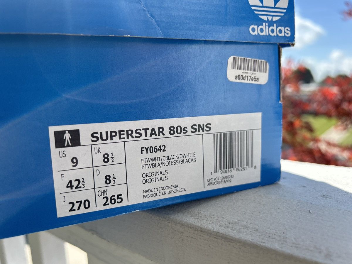 Adidas × Sneakersnstuff Adidas x SNS Superstars Size US 9 / EU 42 - 3 Thumbnail
