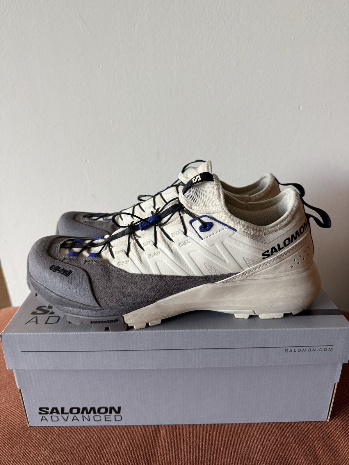 Salomon Salomon Alpinway Advanced | S[LAB] - Almond Milk/Plum Size US 8.5 / EU 41-42 - 4 Thumbnail