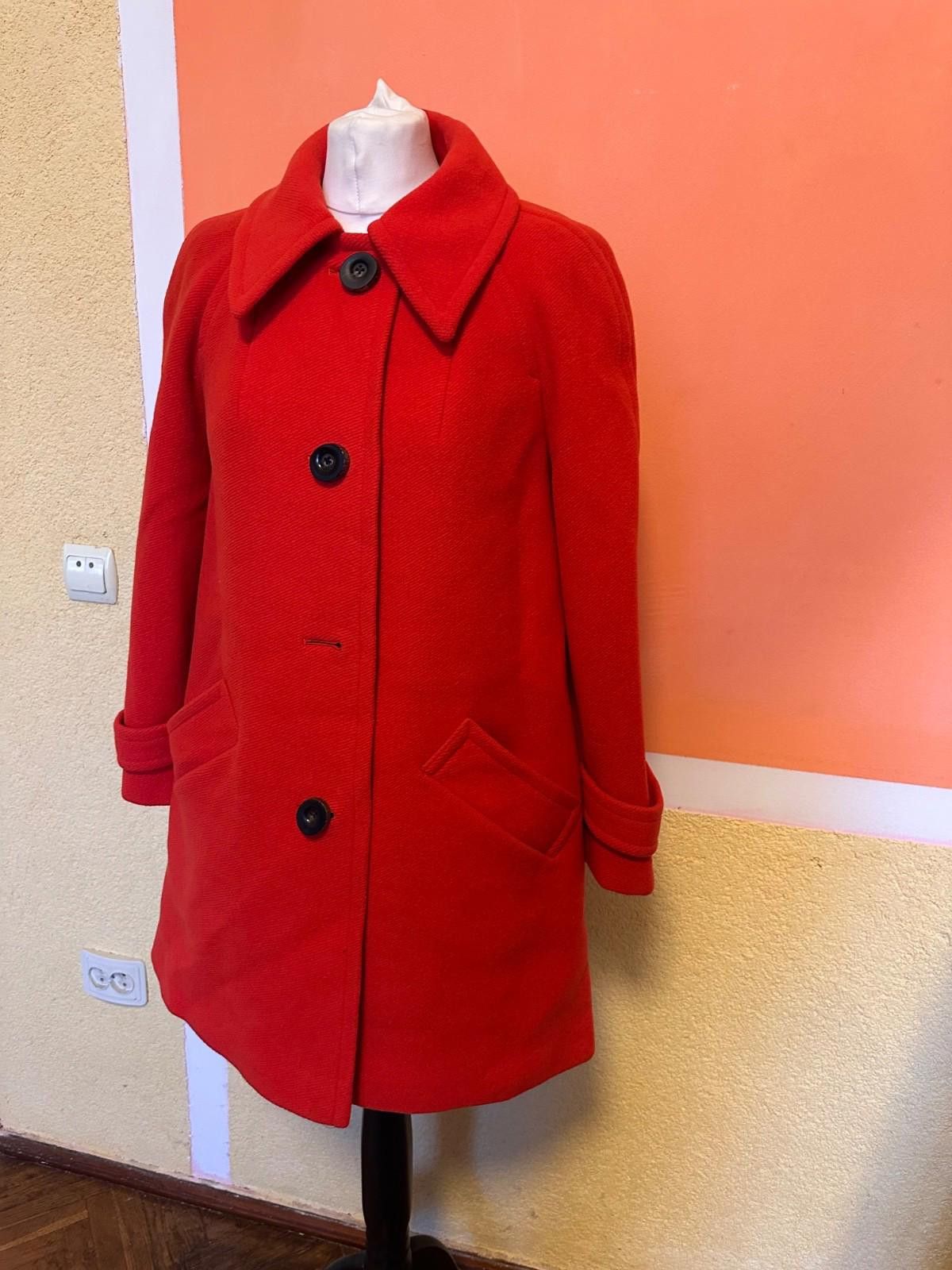 Aquascutum Women’s Aquascutum Red Wool Coat Sz 12 Size XL / US 12-14 / IT 48-50 - 4 Thumbnail