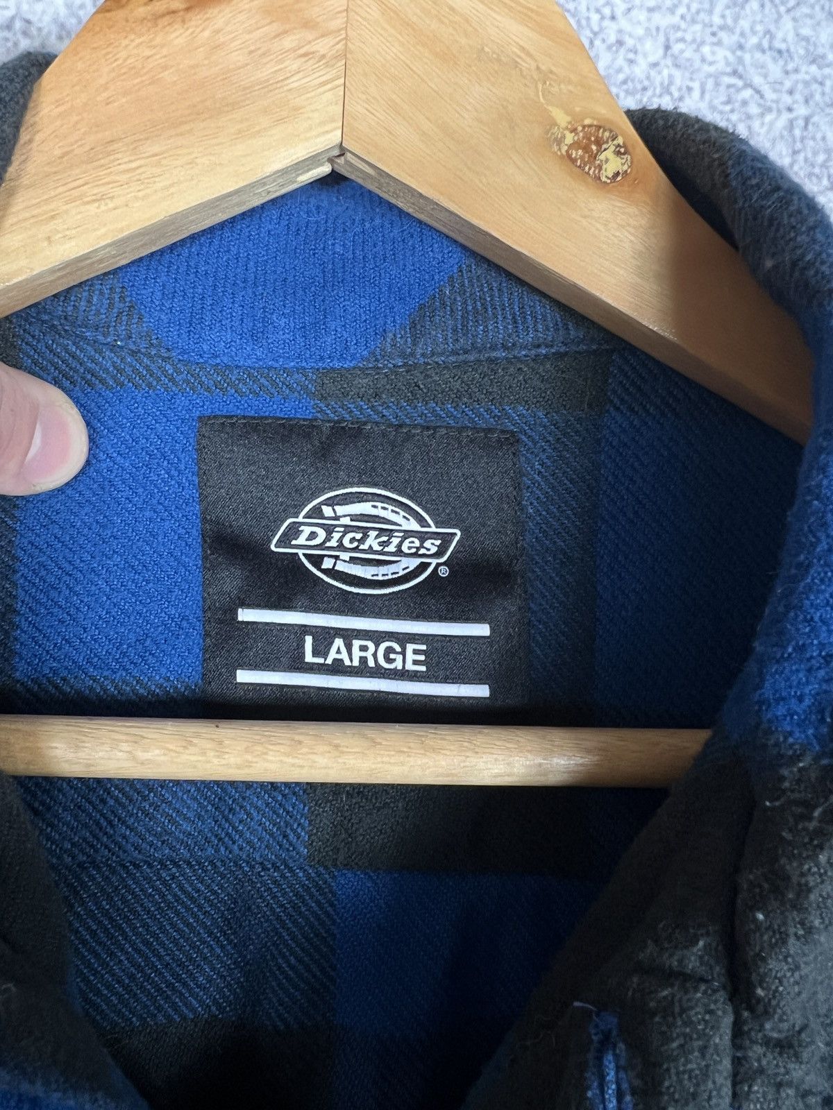 Dickies Flannel Dickies Blue Checked Shirt Size L Large Size US L / EU 52-54 / 3 - 3 Thumbnail