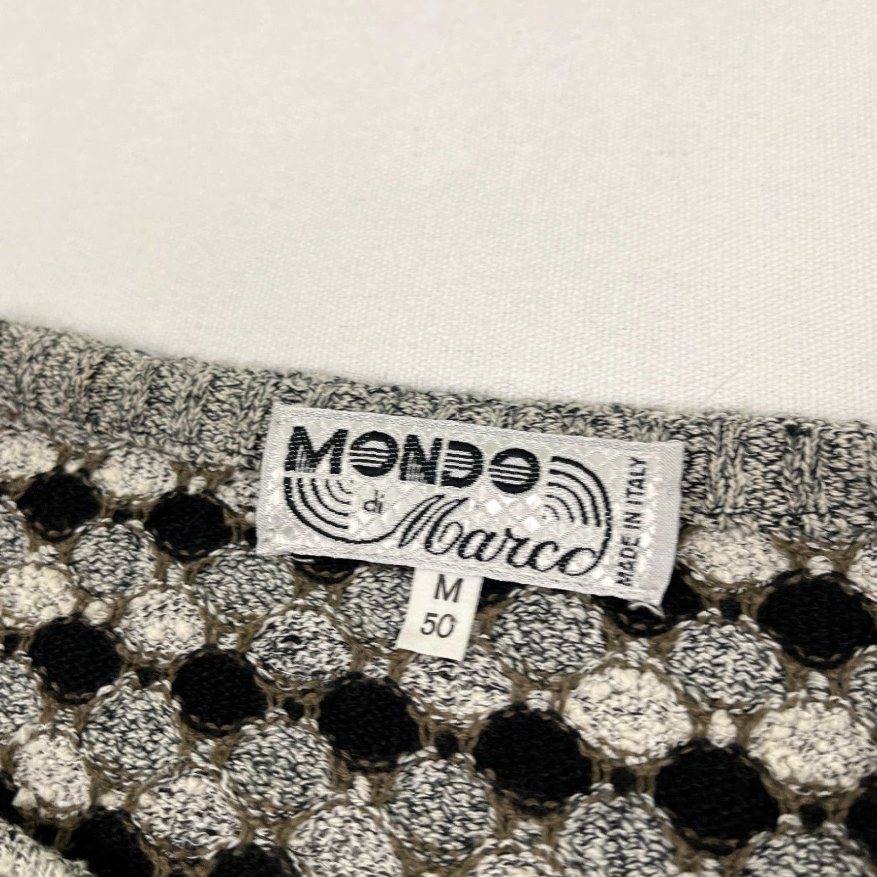 Vintage VINTAGE Mondo Di Marco Sweater Mens M Black Gray Geometric Grandpa Crewneck Jumper 90s Mens Size US M / EU 48-50 / 2 - 2 Thumbnail