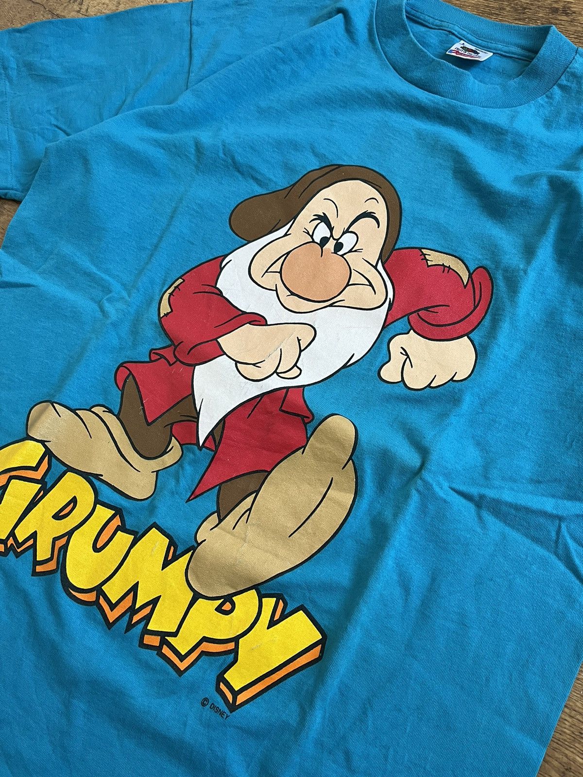 Disney × Vintage Vintage Disney Grumpy T-shirt Double Sided Size US L / EU 52-54 / 3 - 2 Thumbnail