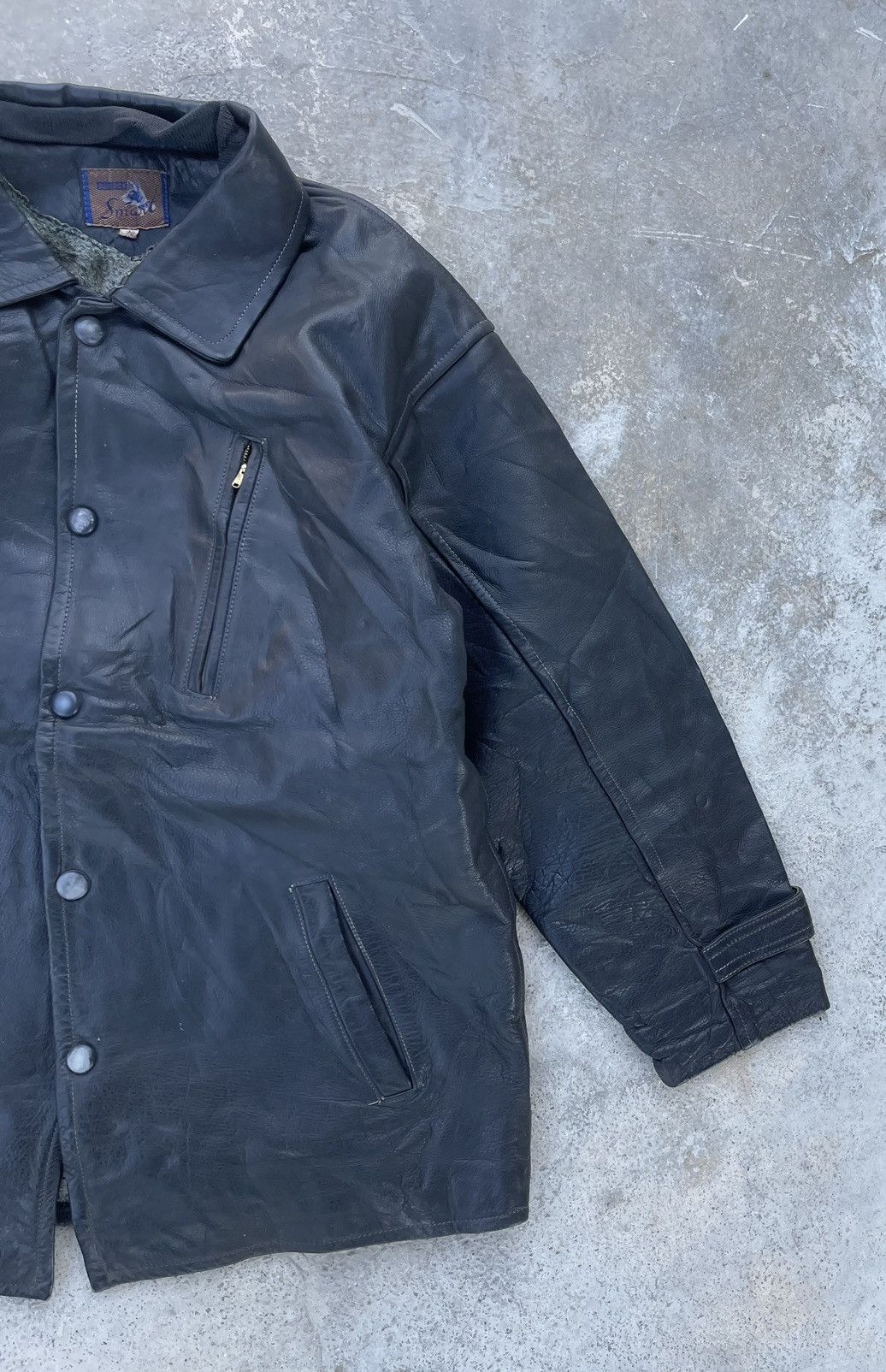 Genuine Leather × Japanese Brand 🔥Vintage 80s Superior Smart Genuine Leather Jacket Size US M / EU 48-50 / 2 - 6 Thumbnail