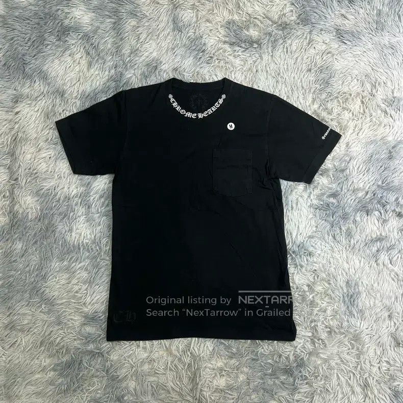CHROME HEARTS Size M Sanskrit short sleeve T-shirt with nec