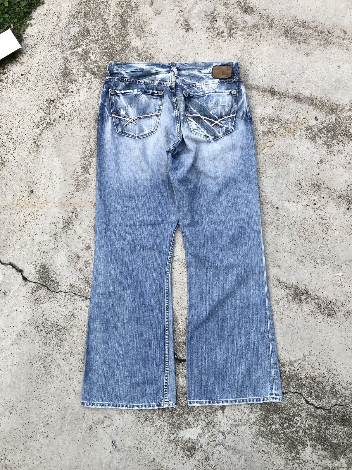 If Six Was Nine FLARED⚡️⚡️BKE WASHED BLUE DENIM Size US 34 / EU 50 - 5 Thumbnail