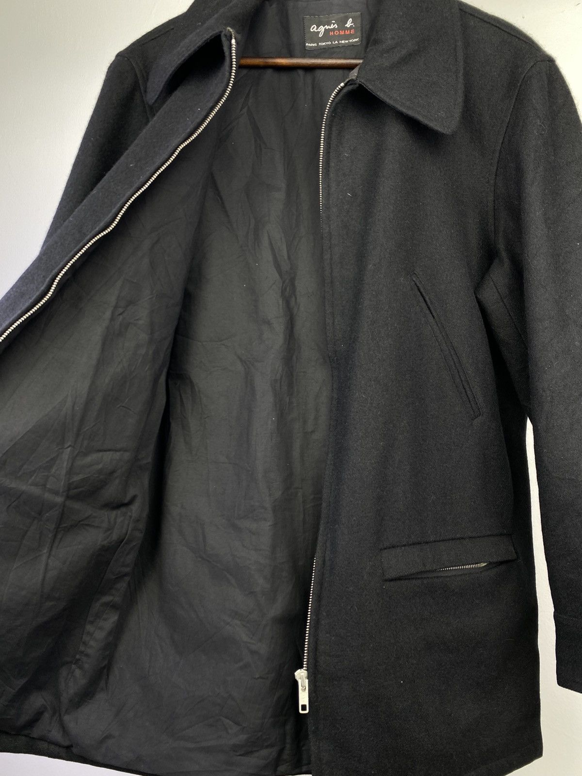 agnes b. Agnes b Homme Vintage Wool Collar Jacket France Size US L / EU 52-54 / 3 - 10 Thumbnail