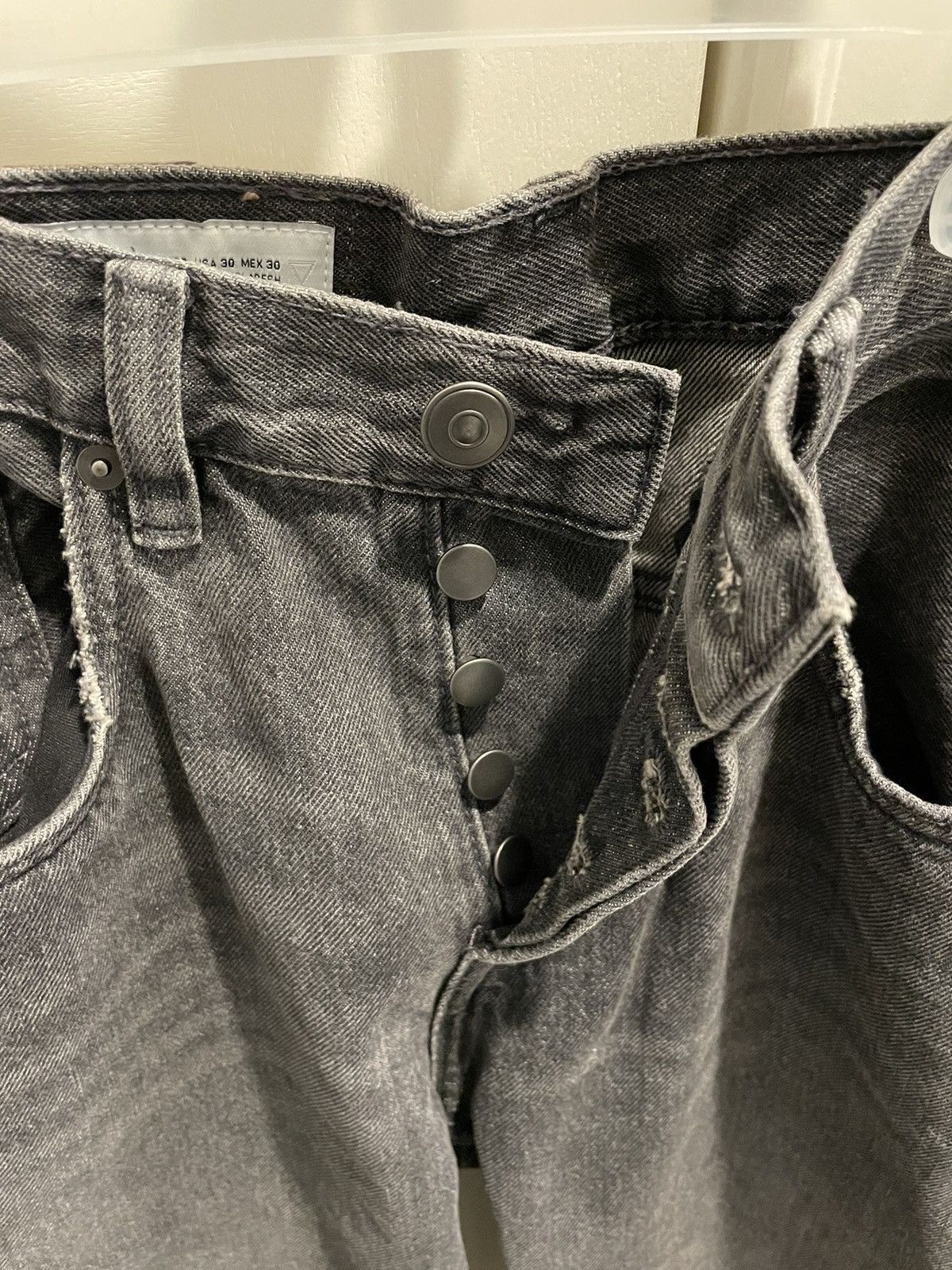 Zara Zara straight fit gray jeans Size US 30 / EU 46 - 4 Thumbnail
