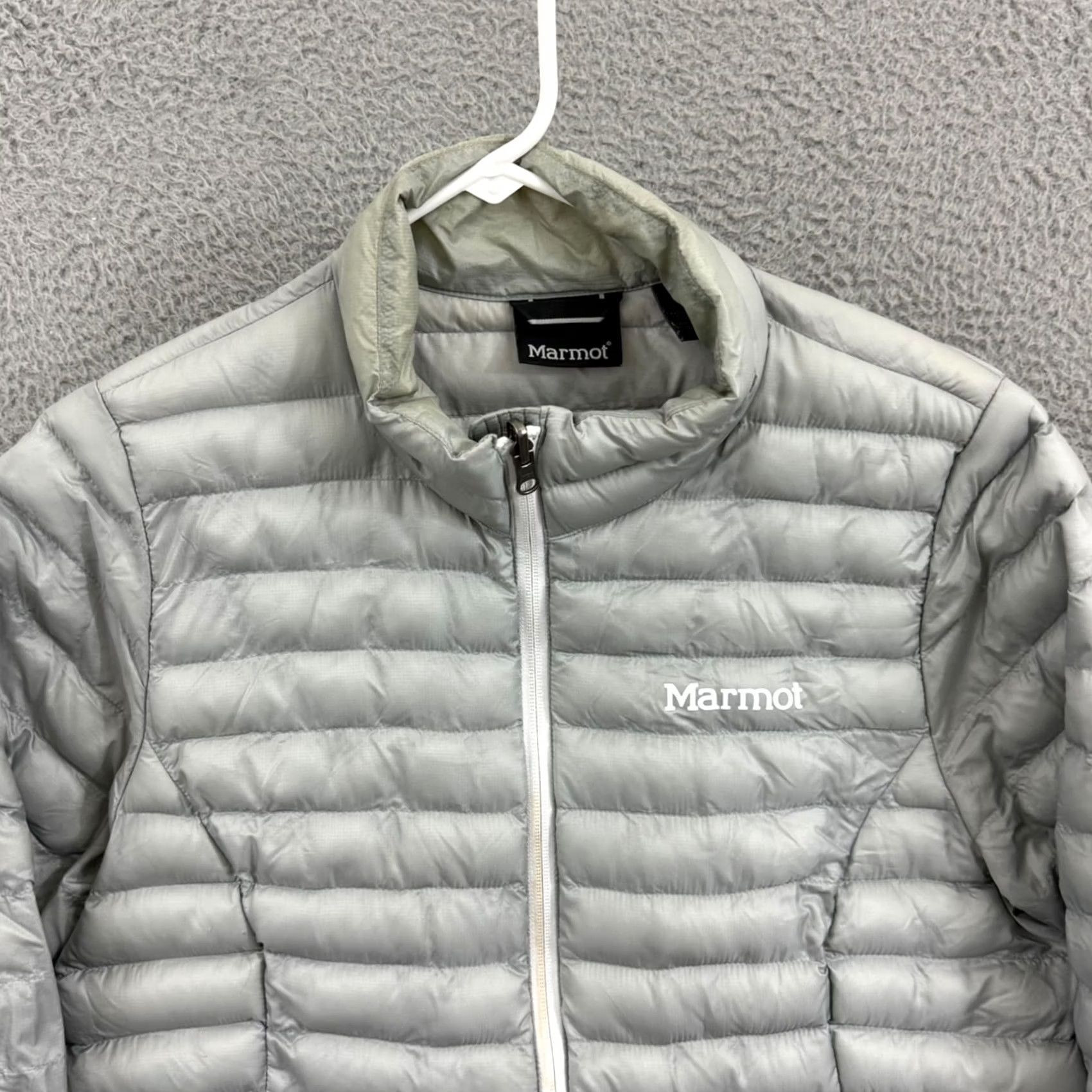 Marmot Marmot Echo Featherless Jacket Women’s Large Gray Puffer Quilted Zip Thinsilate Size L / US 10 / IT 46 - 3 Thumbnail