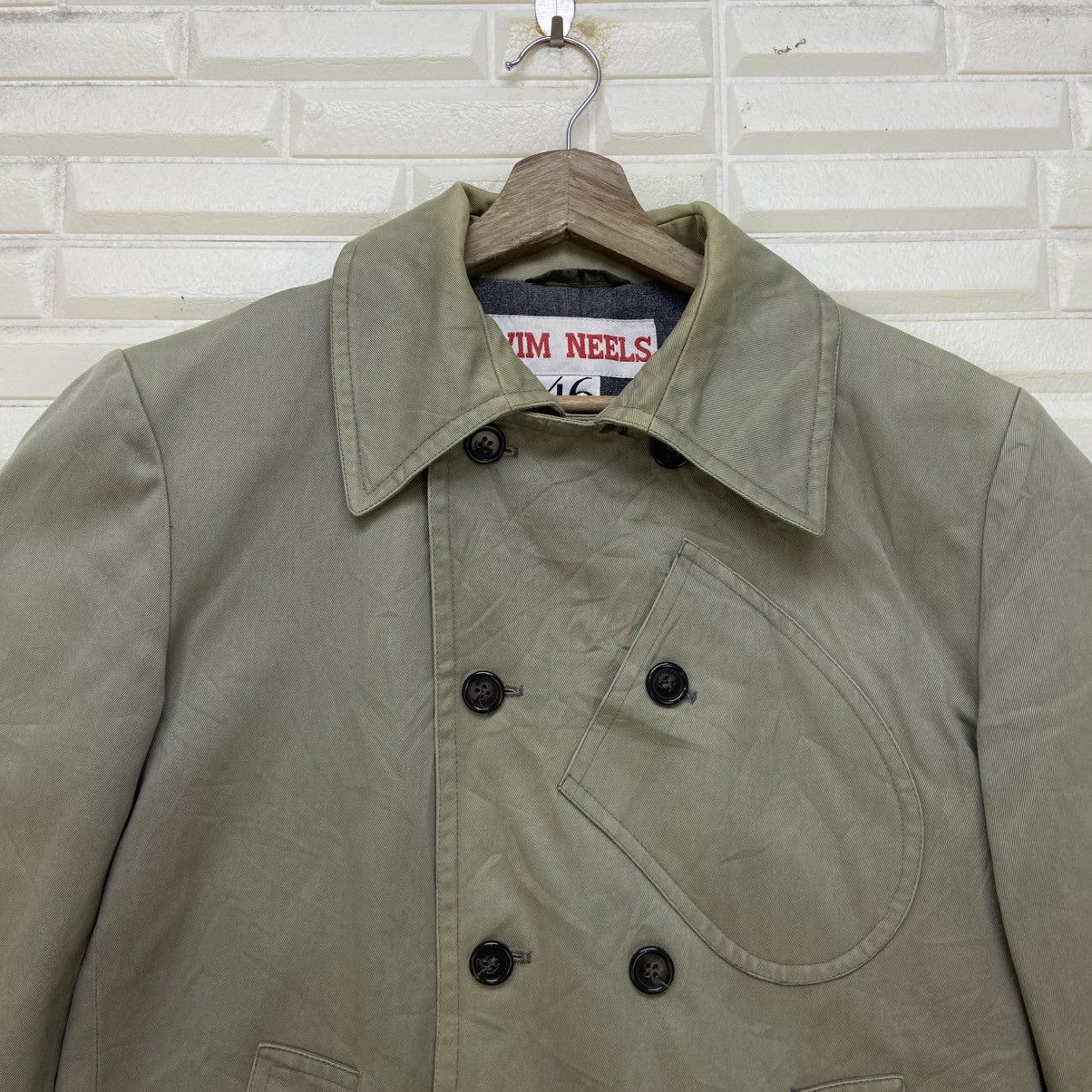 Wim Neels Wim Neels Double Breasted Worker Workwear Blanket Jacket Size US S / EU 44-46 / 1 - 5 Thumbnail