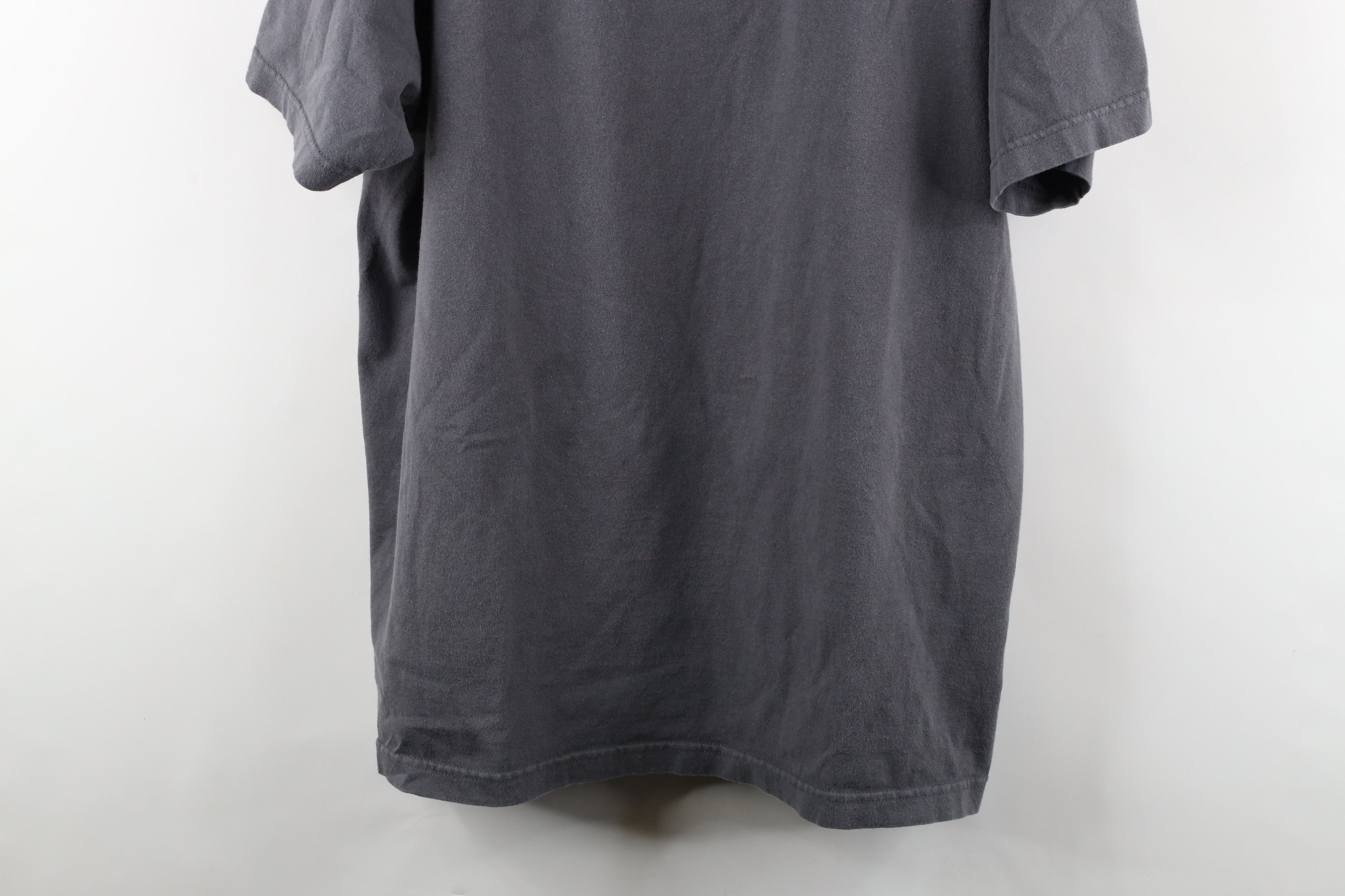 Vintage Vintage 90s Streetwear Blank Heavyweight Cotton T-Shirt Gray Size US XXL / EU 58 / 5 - 3 Thumbnail