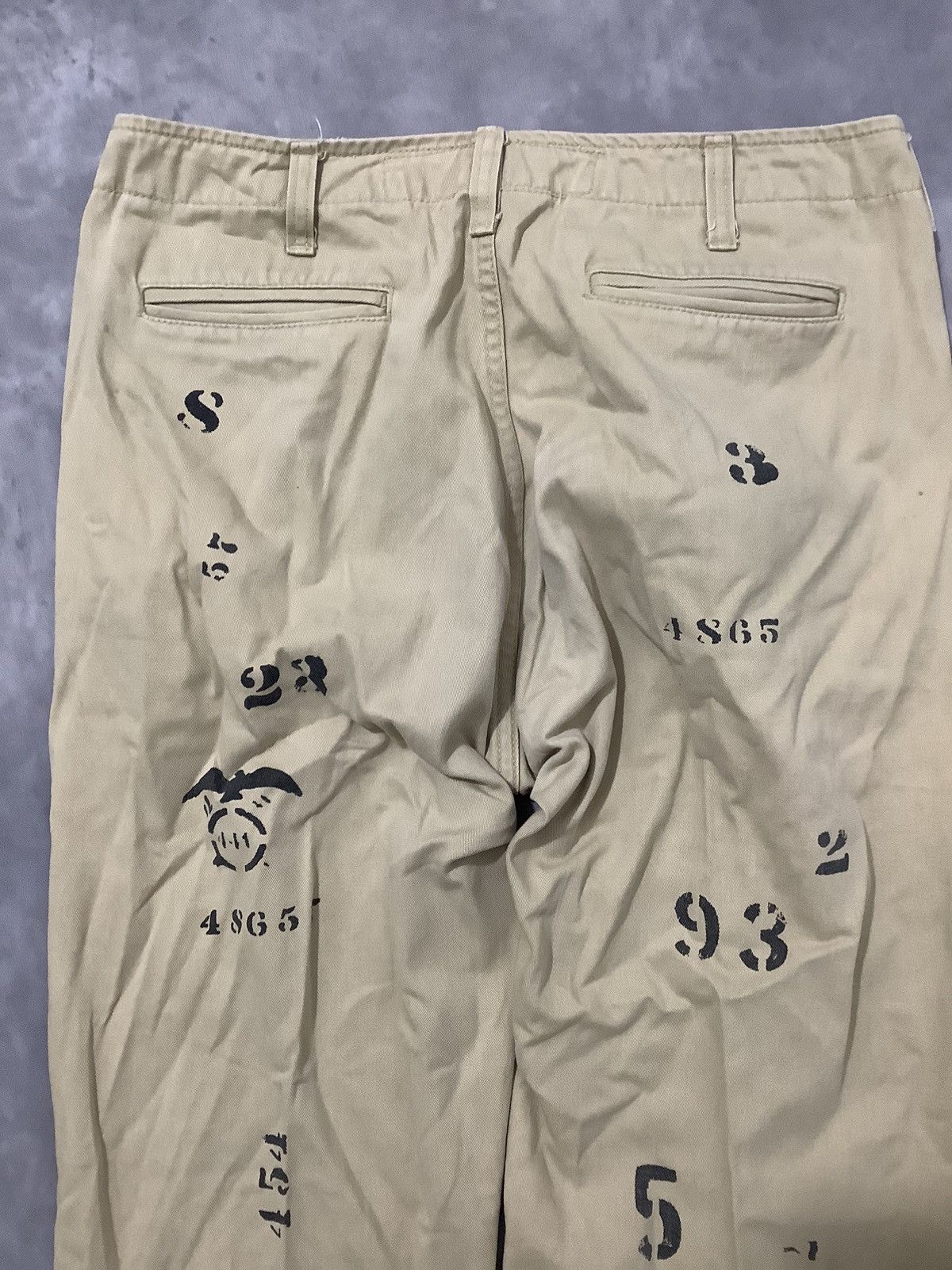 Mister Freedom 🛒Need Gone🛒 MFS Vetements The Code of Number Printed Pants Size US 33 - 6 Thumbnail