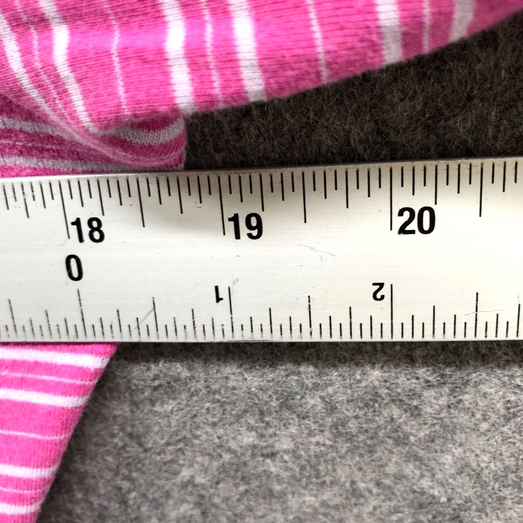 Uniqlo VINTAGE Uniqlo Long Sleeve T Shirt Womens M Pink Striped Crewneck Stretch Cotton Size M / US 6-8 / IT 42-44 - 7 Thumbnail