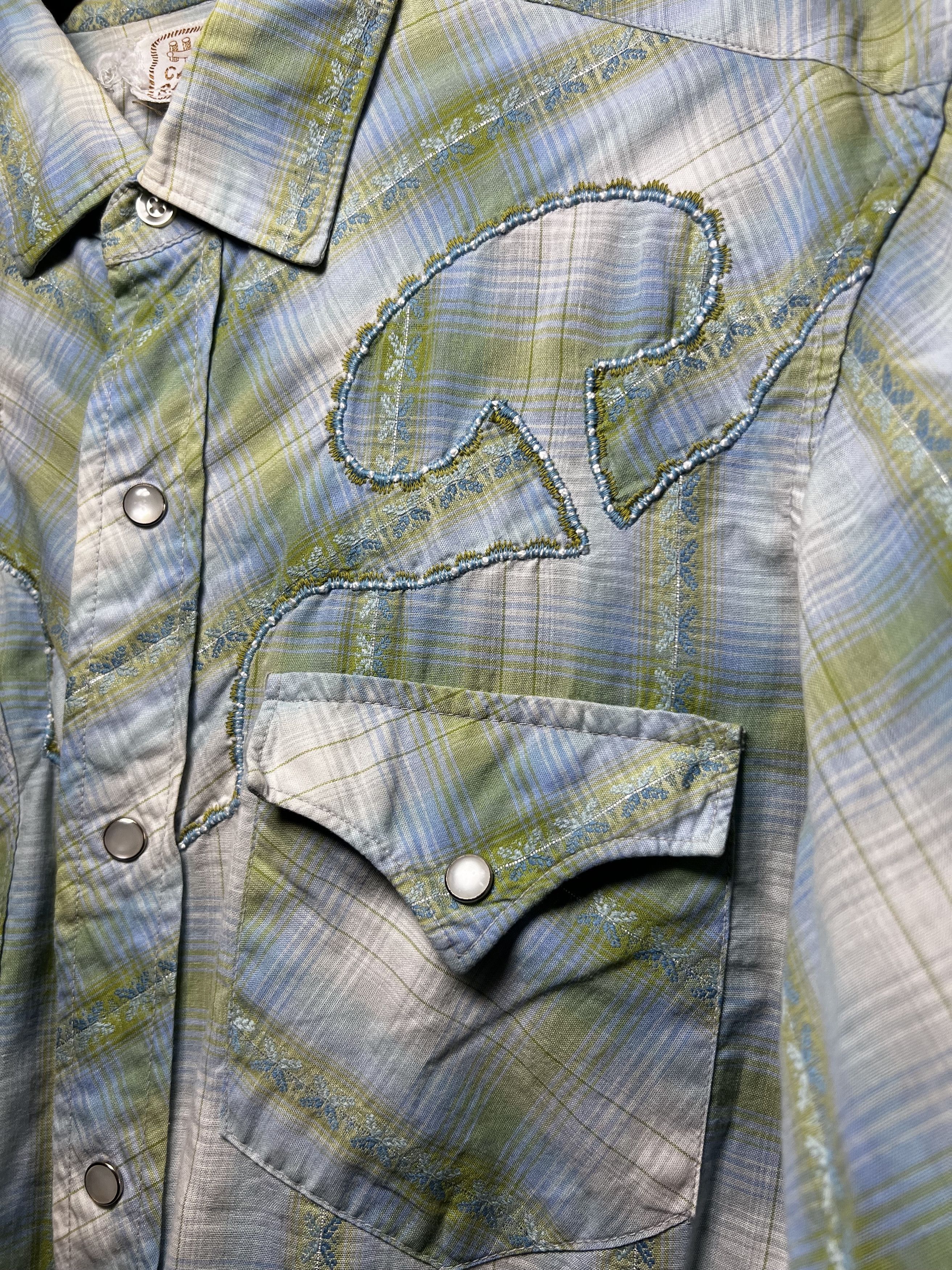 Vintage Vintage 50's-60's HBarC California Ranchwear Pearl Snap Size US S / EU 44-46 / 1 - 3 Thumbnail