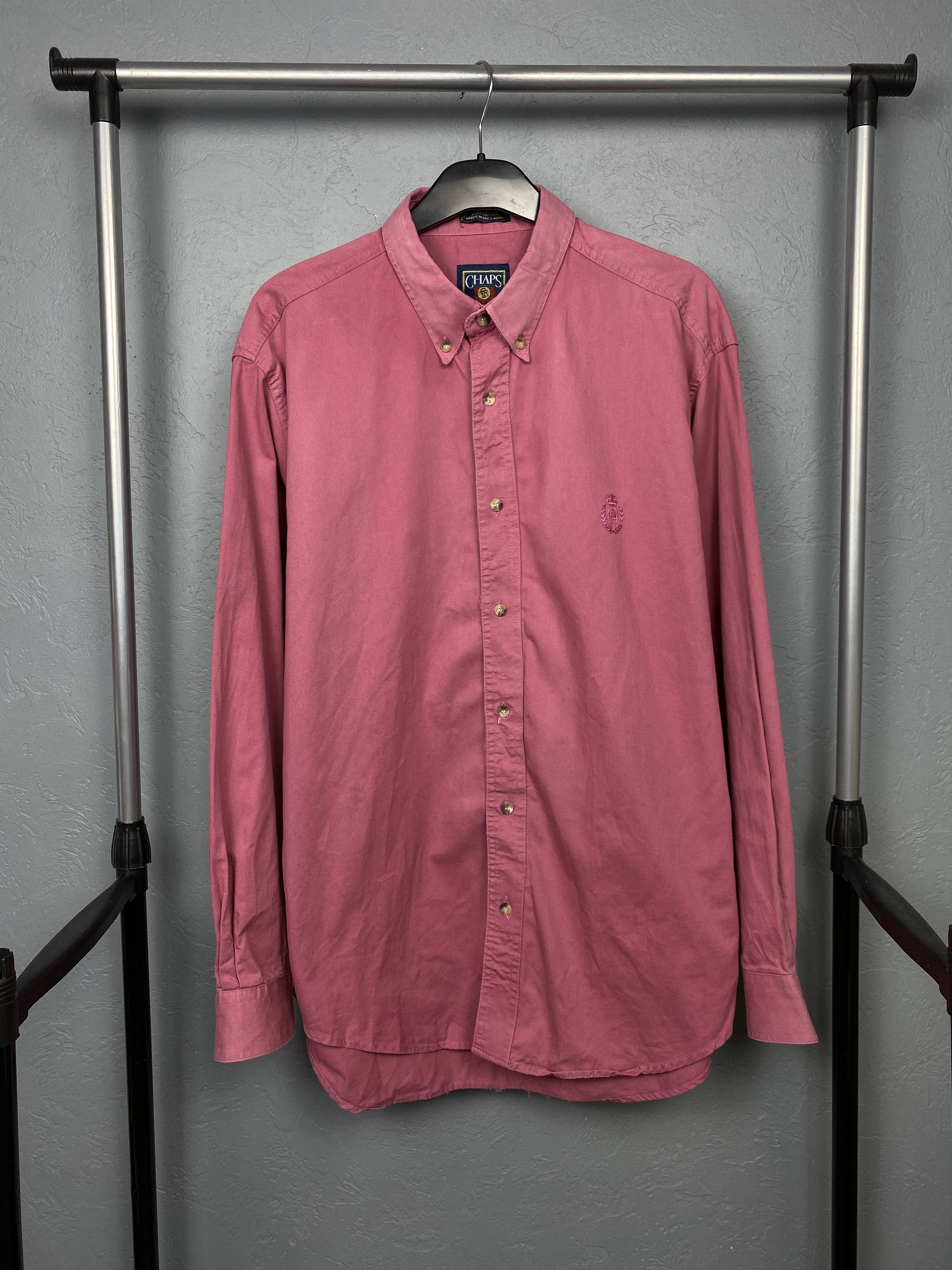 Chaps Ralph Lauren Chaps Polo Ralph Lauren 90s Vintage Mens Heavy Cotton Shirt Size US XL / EU 56 / 4 - 1 Thumbnail