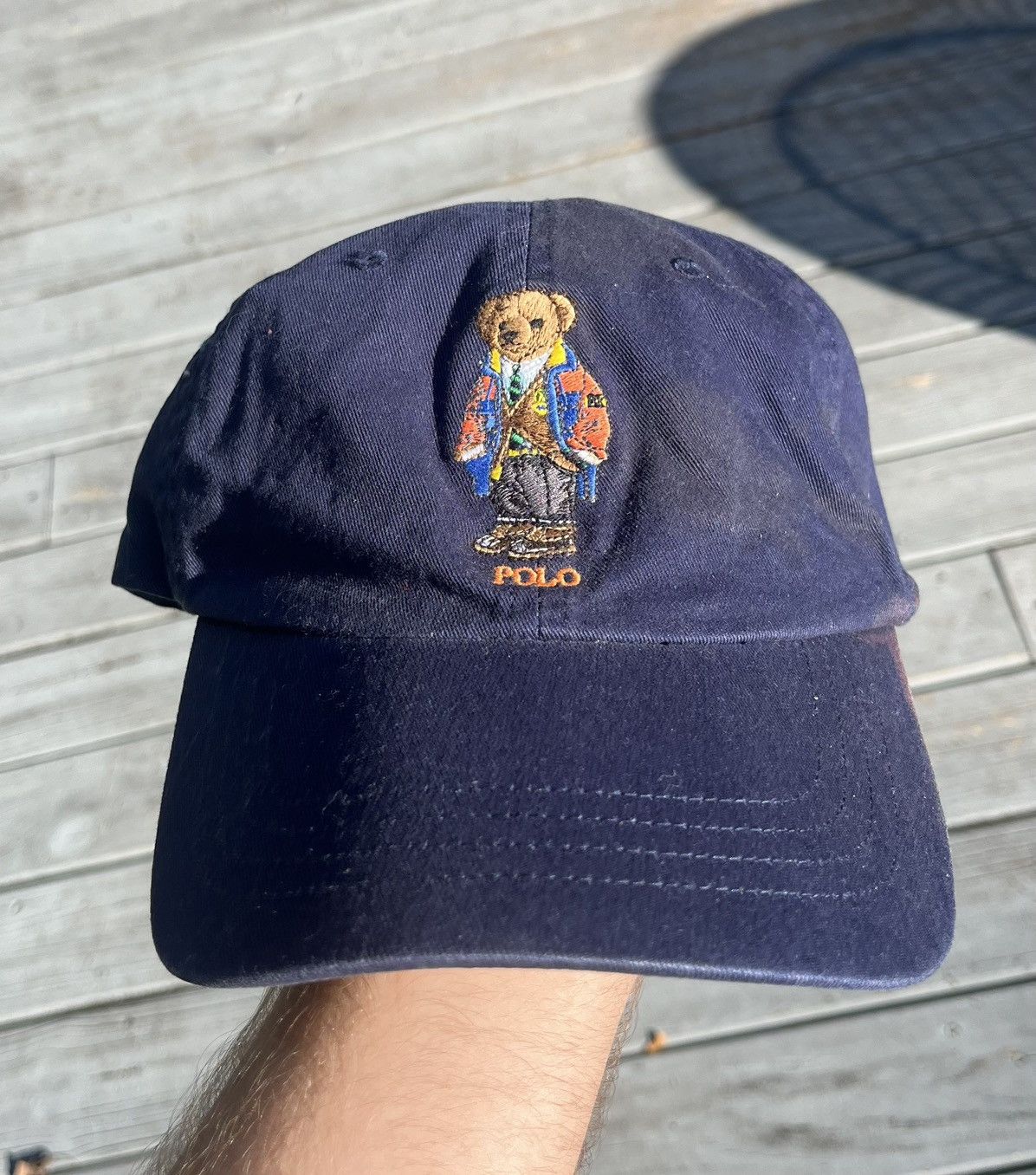 Vintage polo hat leather strap discount