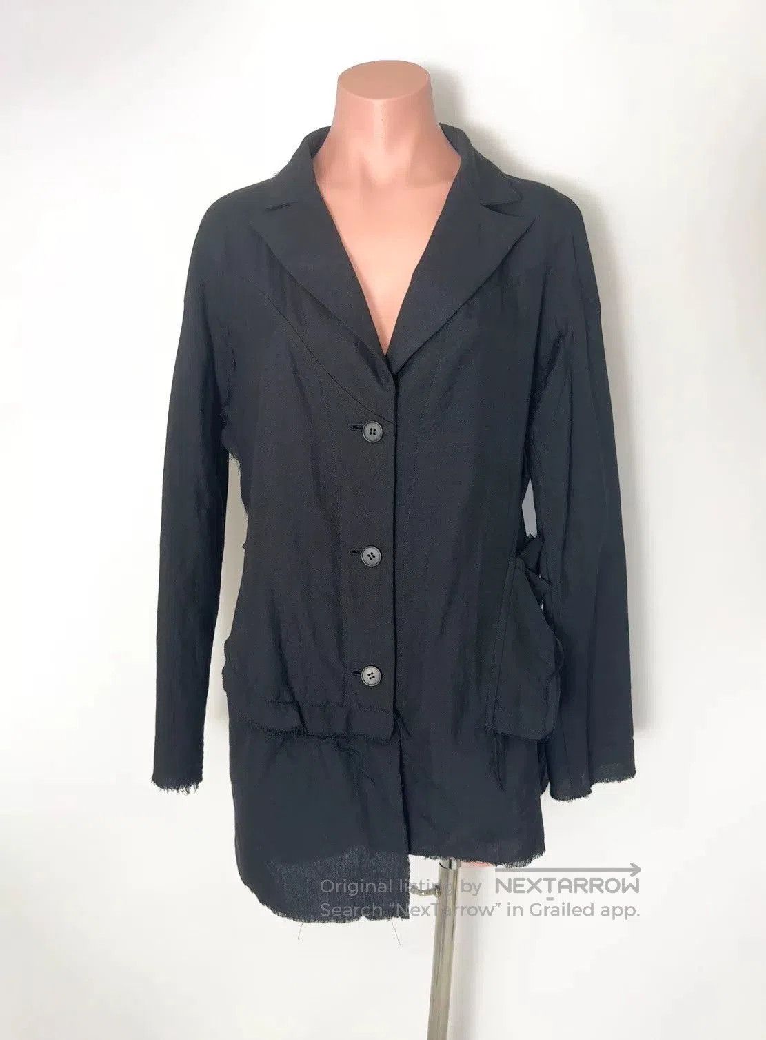 Yohji Yamamoto Yohji Yamamoto Distressed Opening Coat. Size US L / EU 52-54 / 3 - 1 Thumbnail
