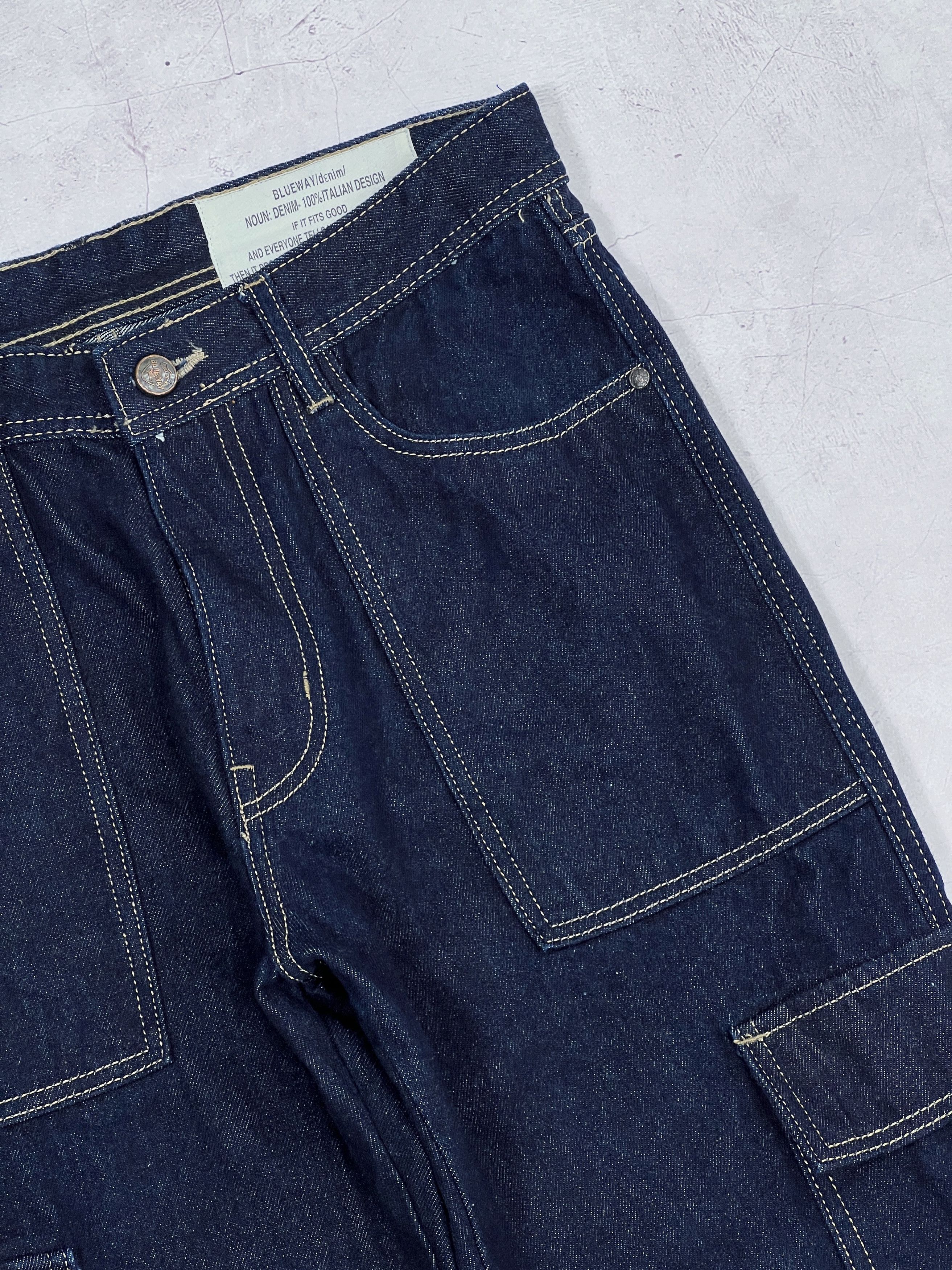 Blue Blue Japan × Japan Blue × Japanese Brand Blue Way Japanese Indigo Denim Cargo Pants Size US 32 / EU 48 - 6 Thumbnail