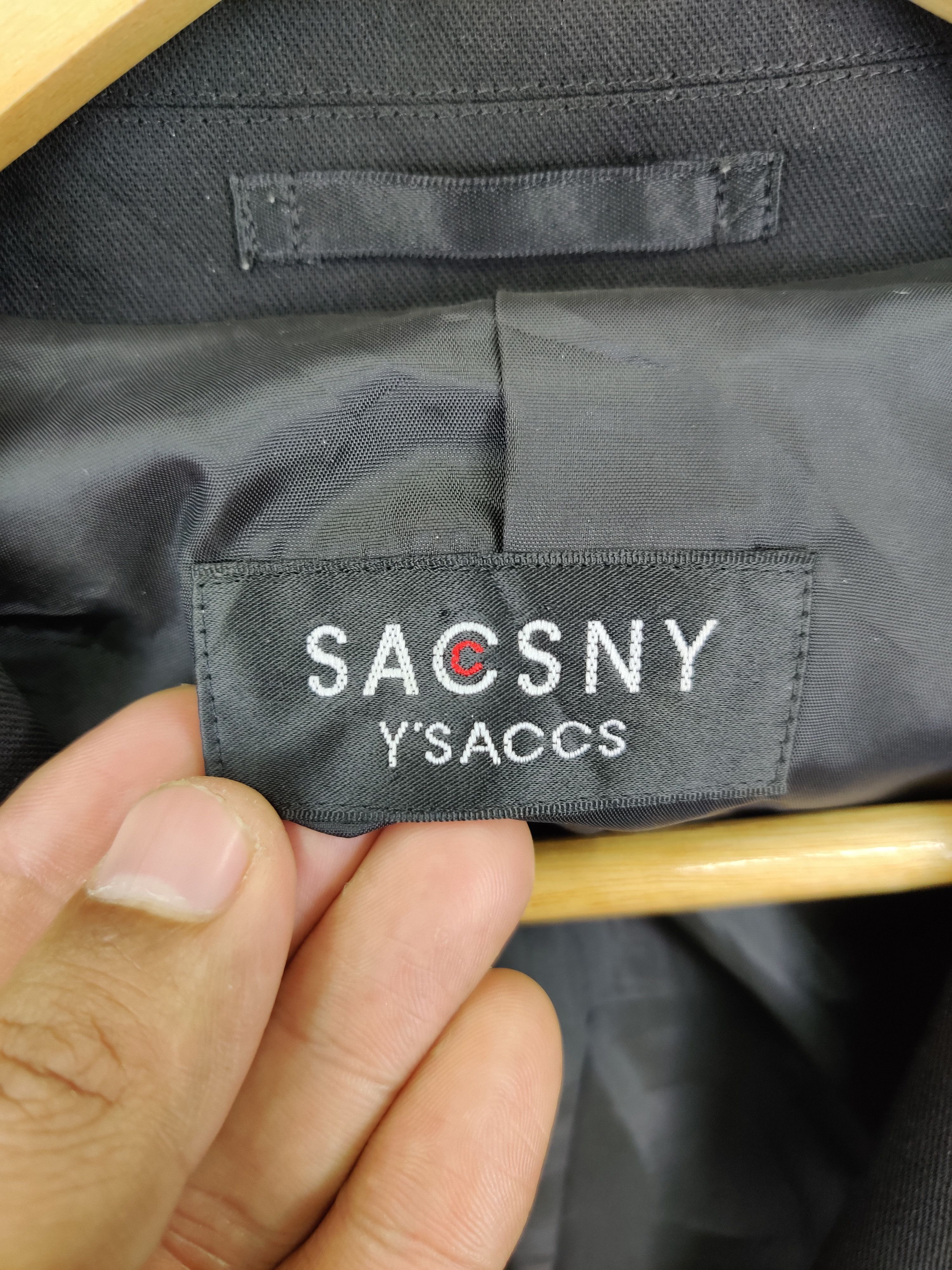 Yohji Yamamoto Vintage Y'saccs Yohji Yamamoto Wool Single Breasted Blazer Size US S / EU 44-46 / 1 - 9 Thumbnail