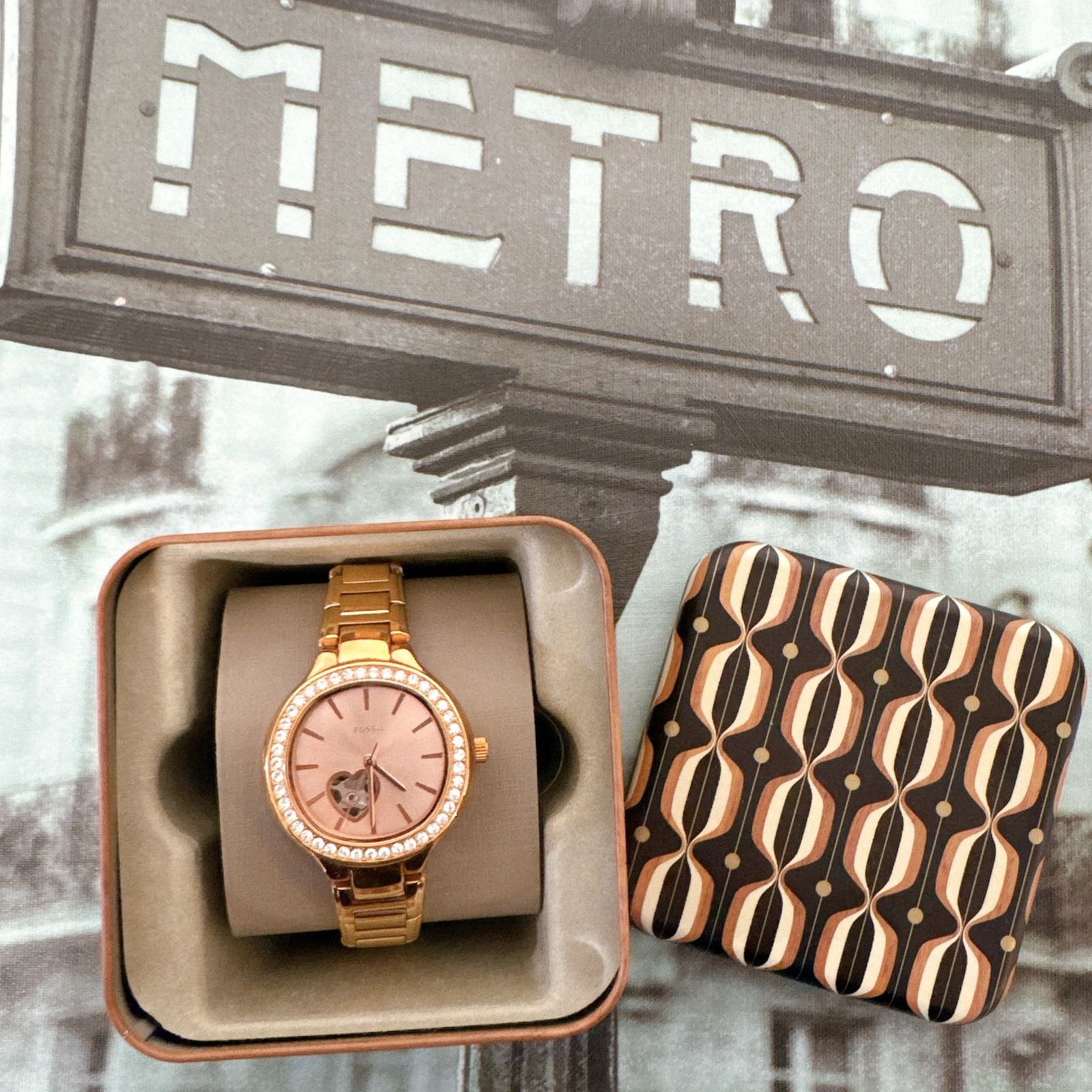 Fossil Fossil BQ3723 Weslee Automatic Rose Stainless Steel Watch Size ONE SIZE - 1 Thumbnail