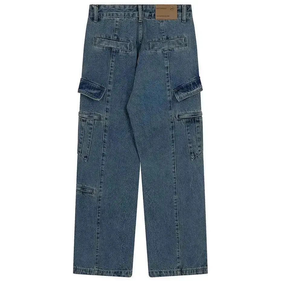 Japanese Brand Harajuku Streetwear Pockets Baggy Jeans Size US 32 / EU 48 - 6 Thumbnail