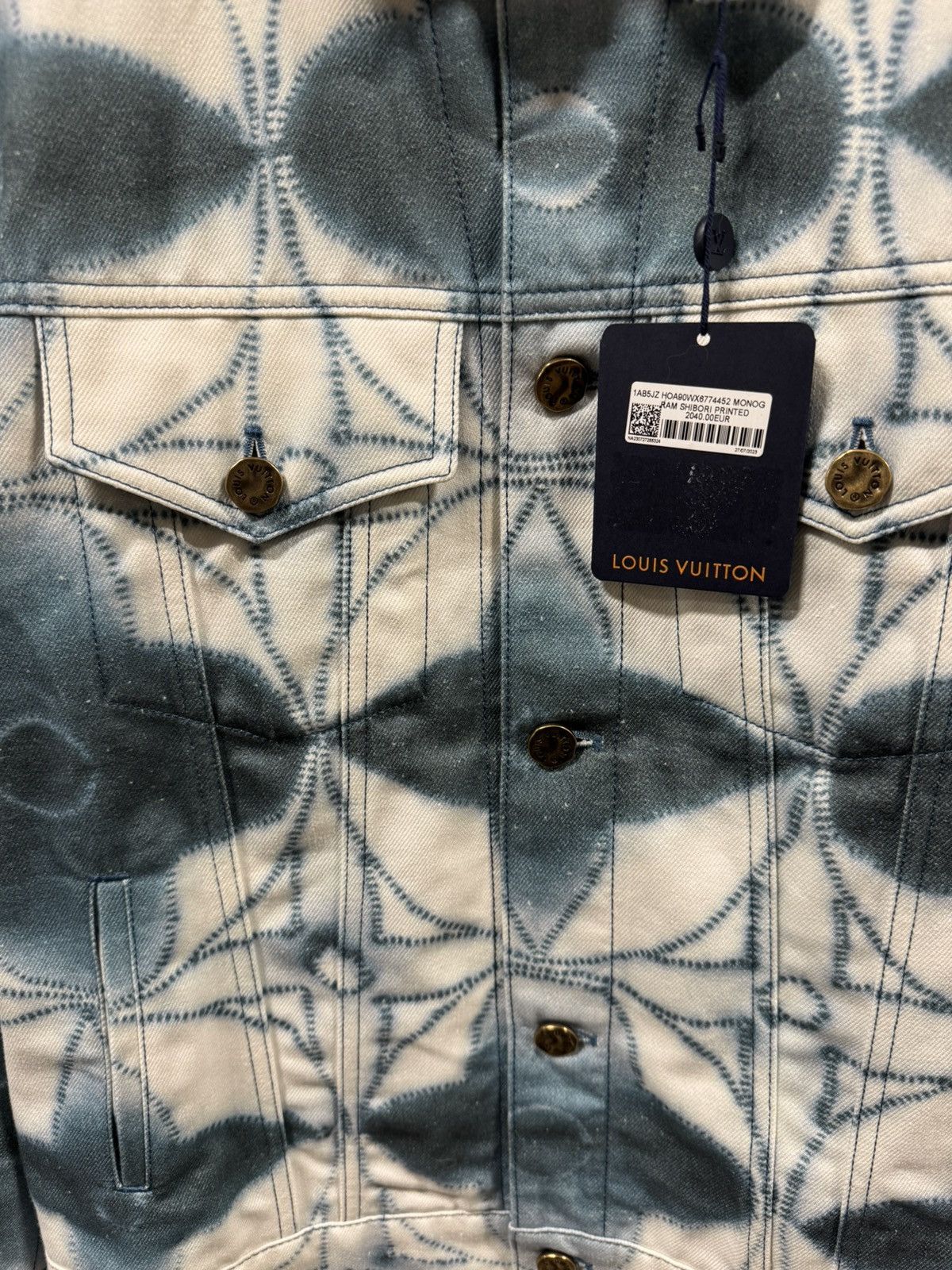 Louis Vuitton Louis Vuitton Shibori Overshirt Denim Jacket NEW 3500$ Size US XL / EU 56 / 4 - 3 Thumbnail