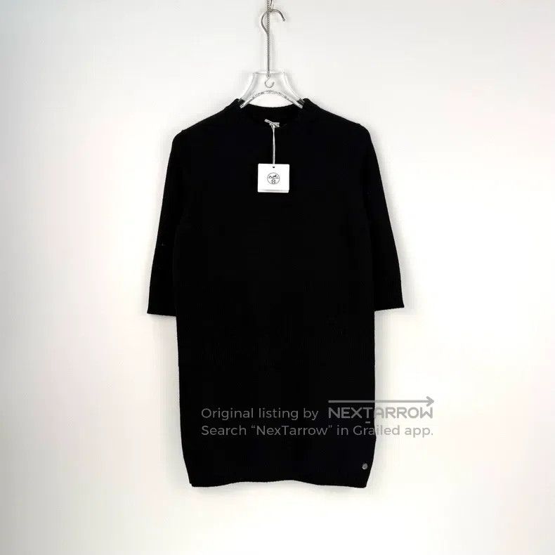 Hermes Hermes Black Metal Logo Cashmere Dress Size XS / US 0-2 / IT 36-38 - 3 Thumbnail